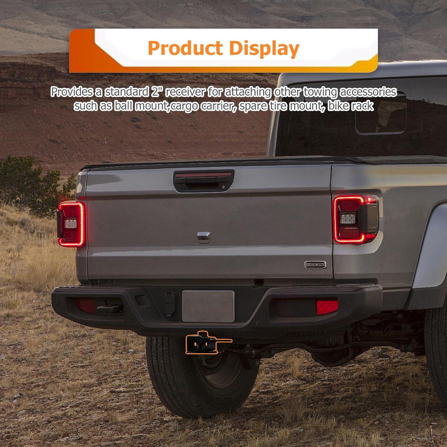 Enganche Trasero Clase 3 WeiSen 2" para Jeep Gladiator 2020-2025
