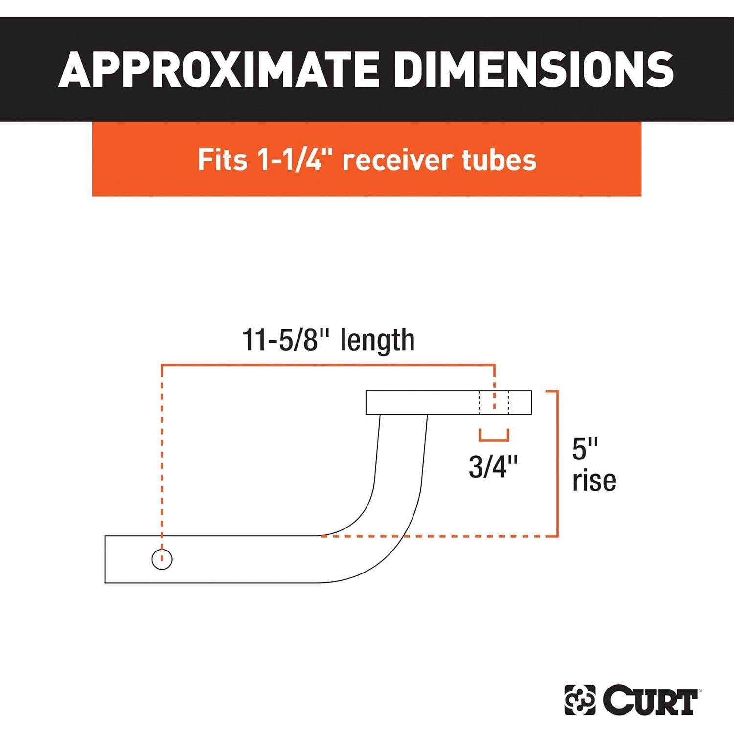 Soporte de Bola CURT 45015 Clase 2 para Remolque 1587 kg
