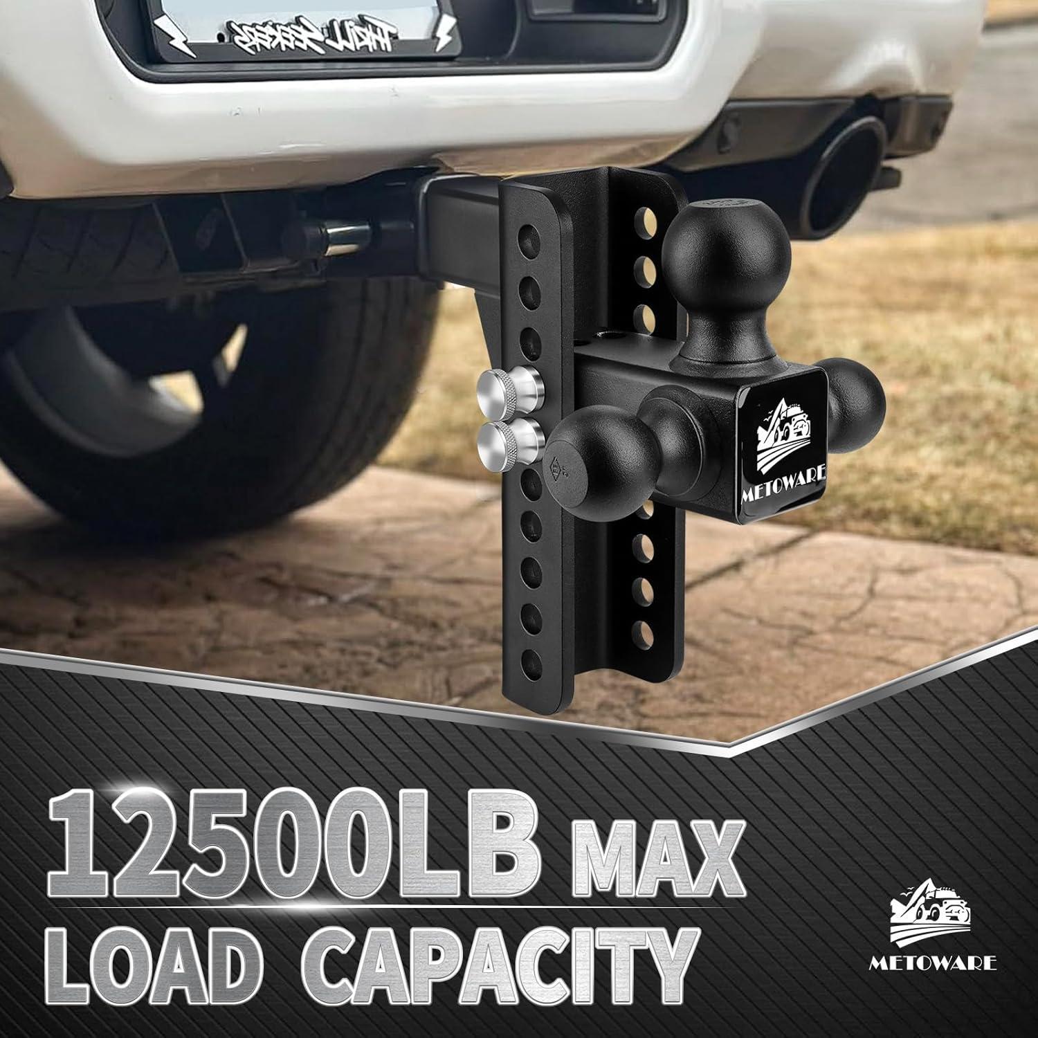 Enganche de Remolque METOWARE Tri-Bola 8" 12,500 LBS