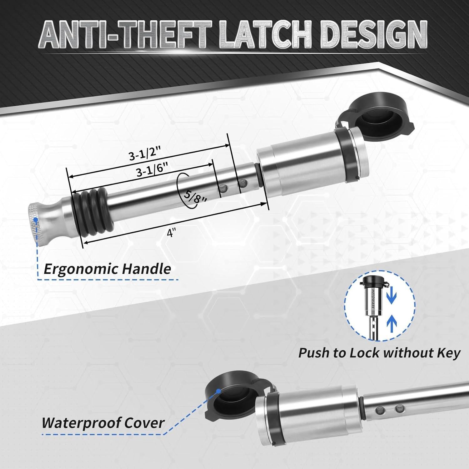 Enganche de Remolque METOWARE Tri-Bola 8" 12,500 LBS