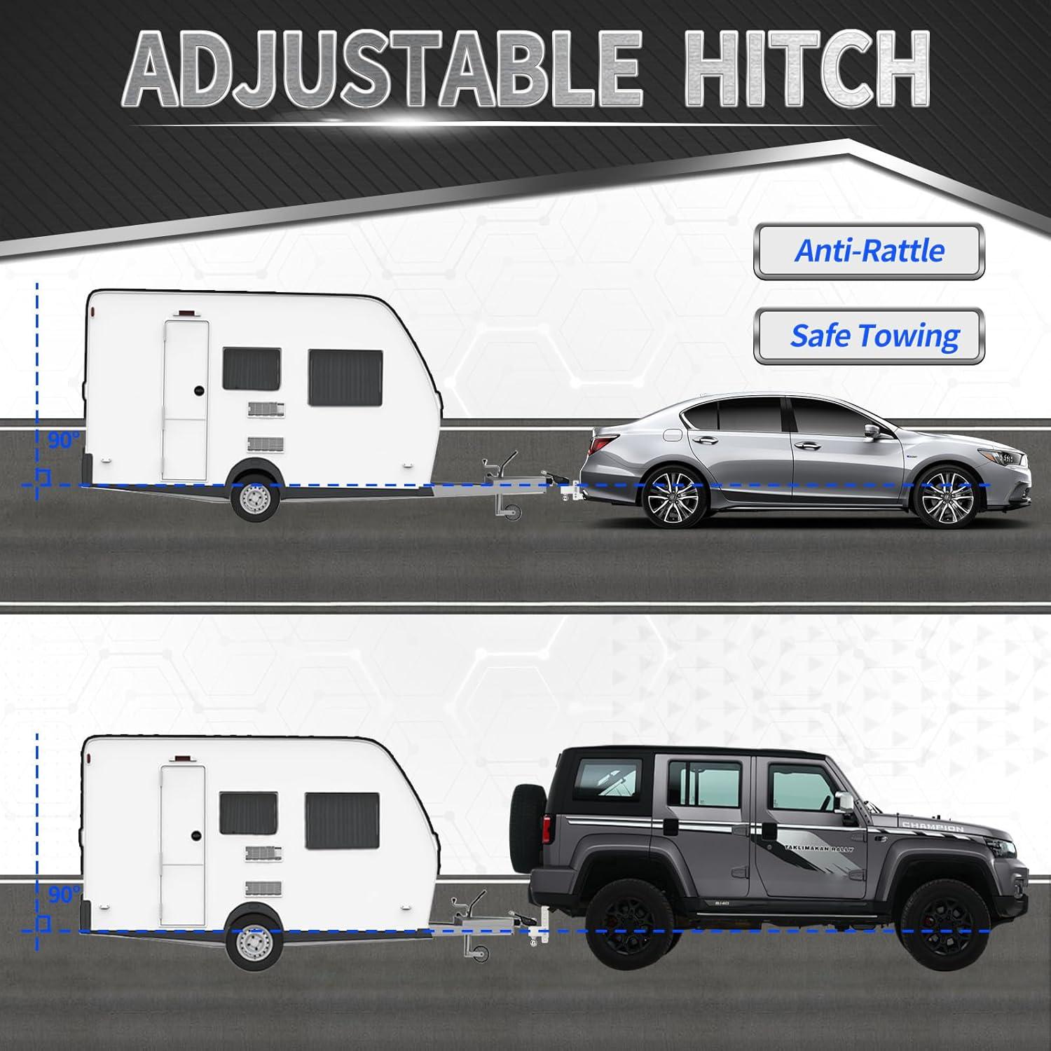 Enganche de Remolque METOWARE Tri-Bola 8" 12,500 LBS