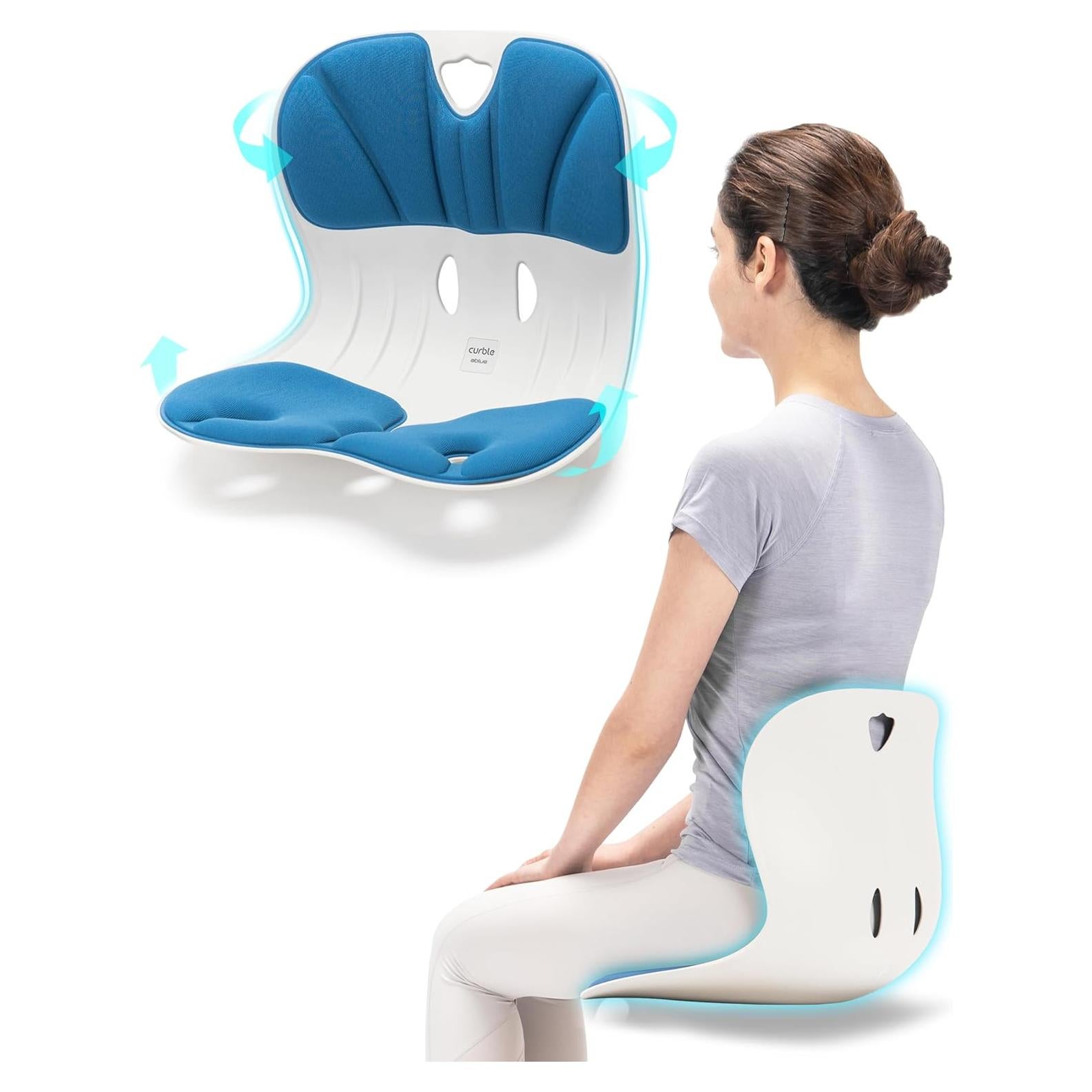 Silla Ergonómica Curble Wider Azul - Soporte Lumbar y Postura