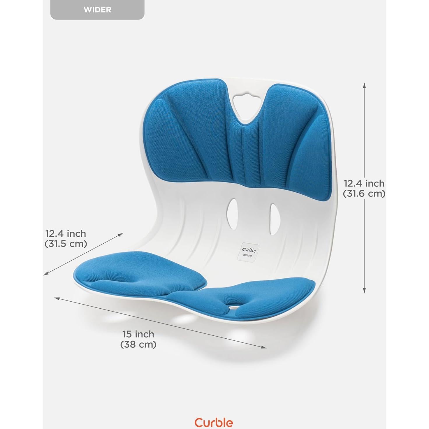 Silla Ergonómica Curble Wider Azul - Soporte Lumbar y Postura
