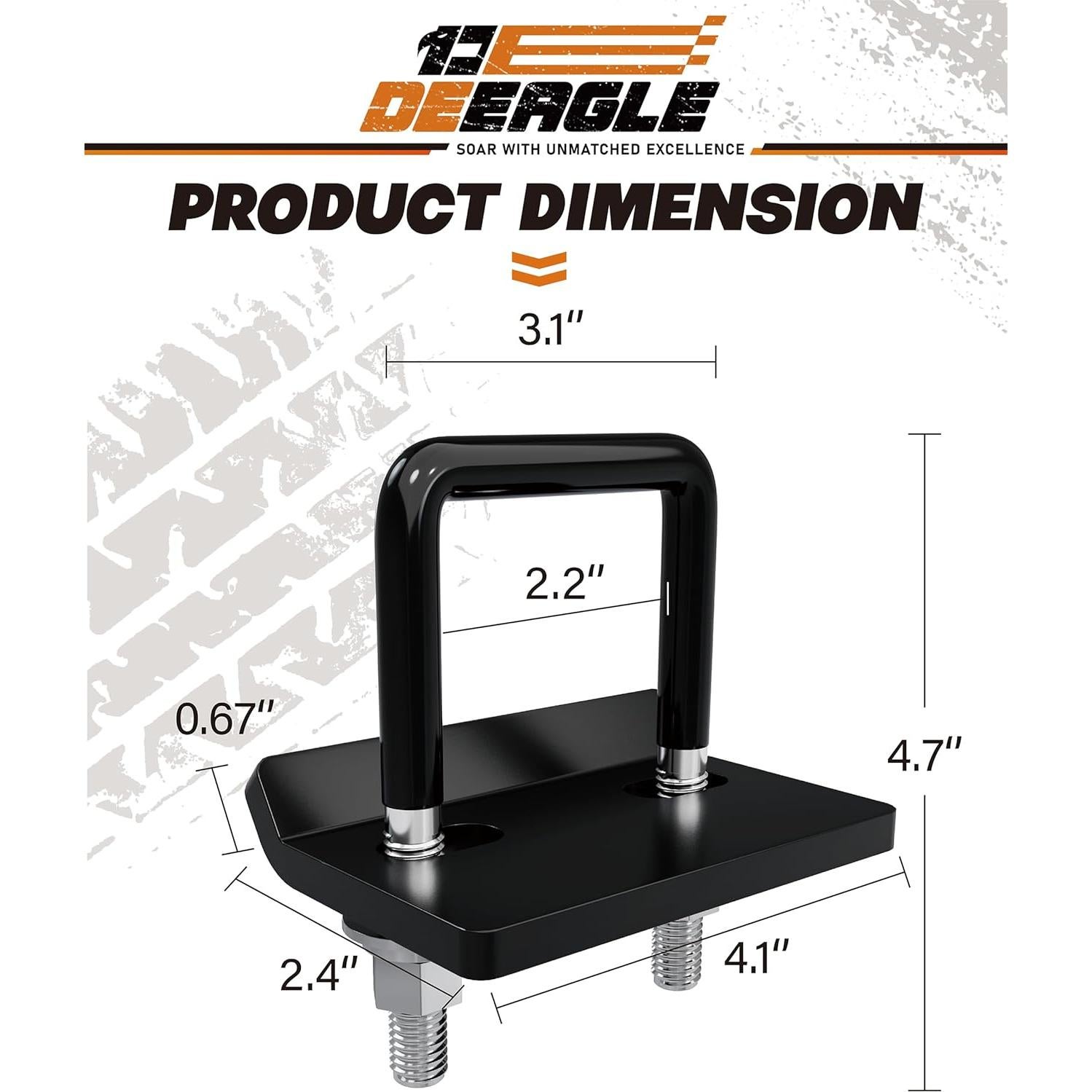 Apretador Antivibración DEEAGLE 2 Paquetes para Enganches 5.08 cm