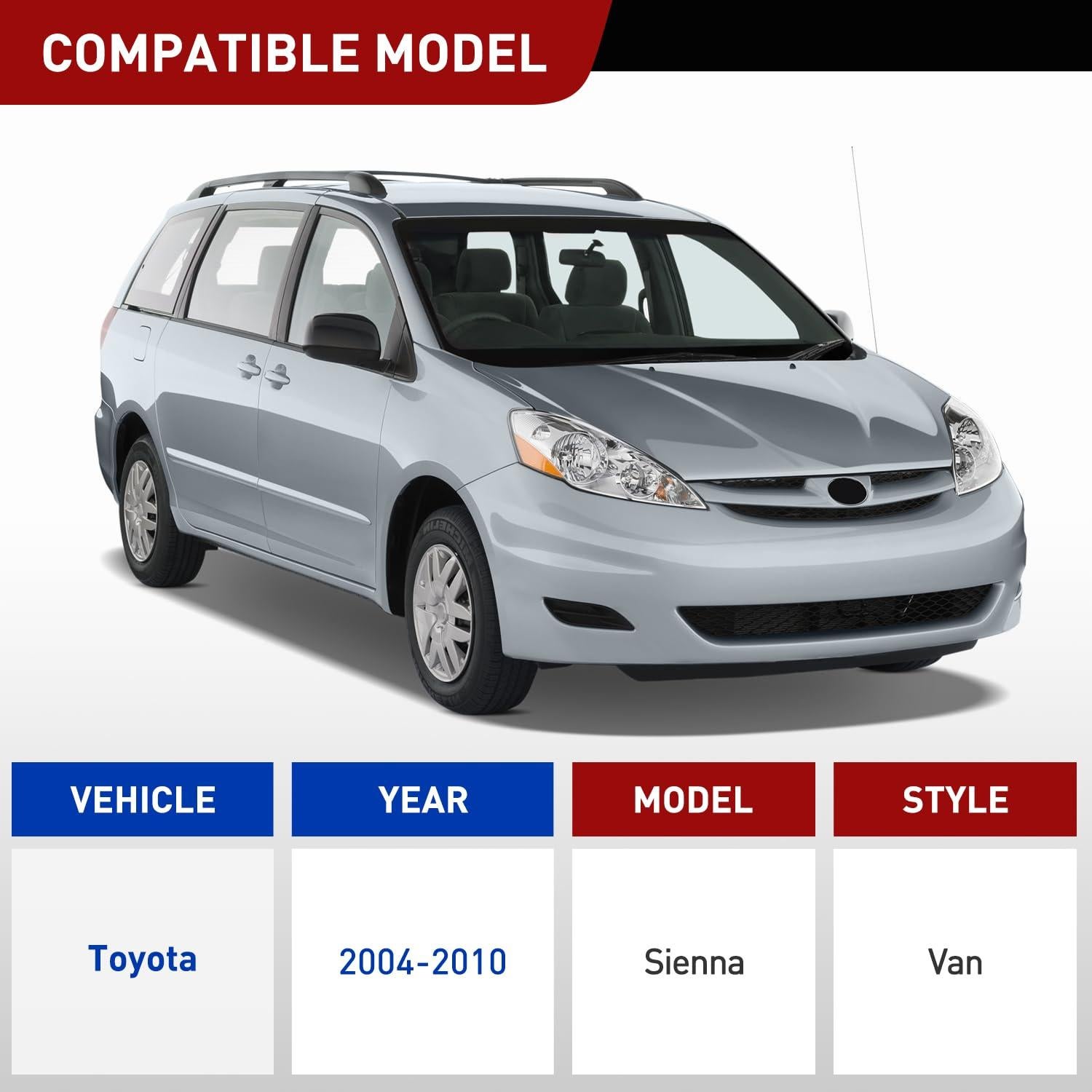 Arnés de Cableado para Remolque Nilight 4 Pines Toyota Sienna 2004-2010