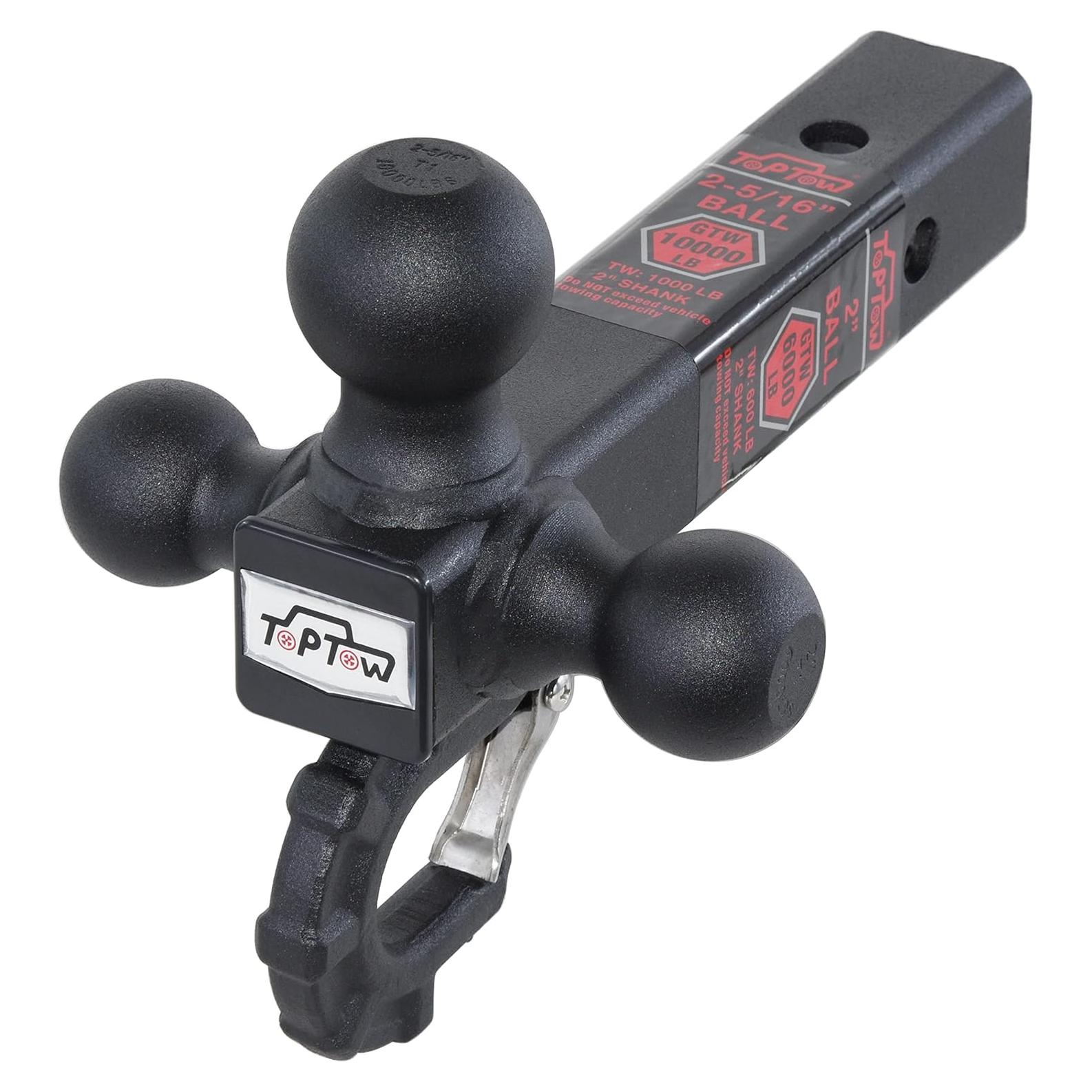 Enganche de Remolque Toptow Tri-Bola 4536 kg Negro Matte