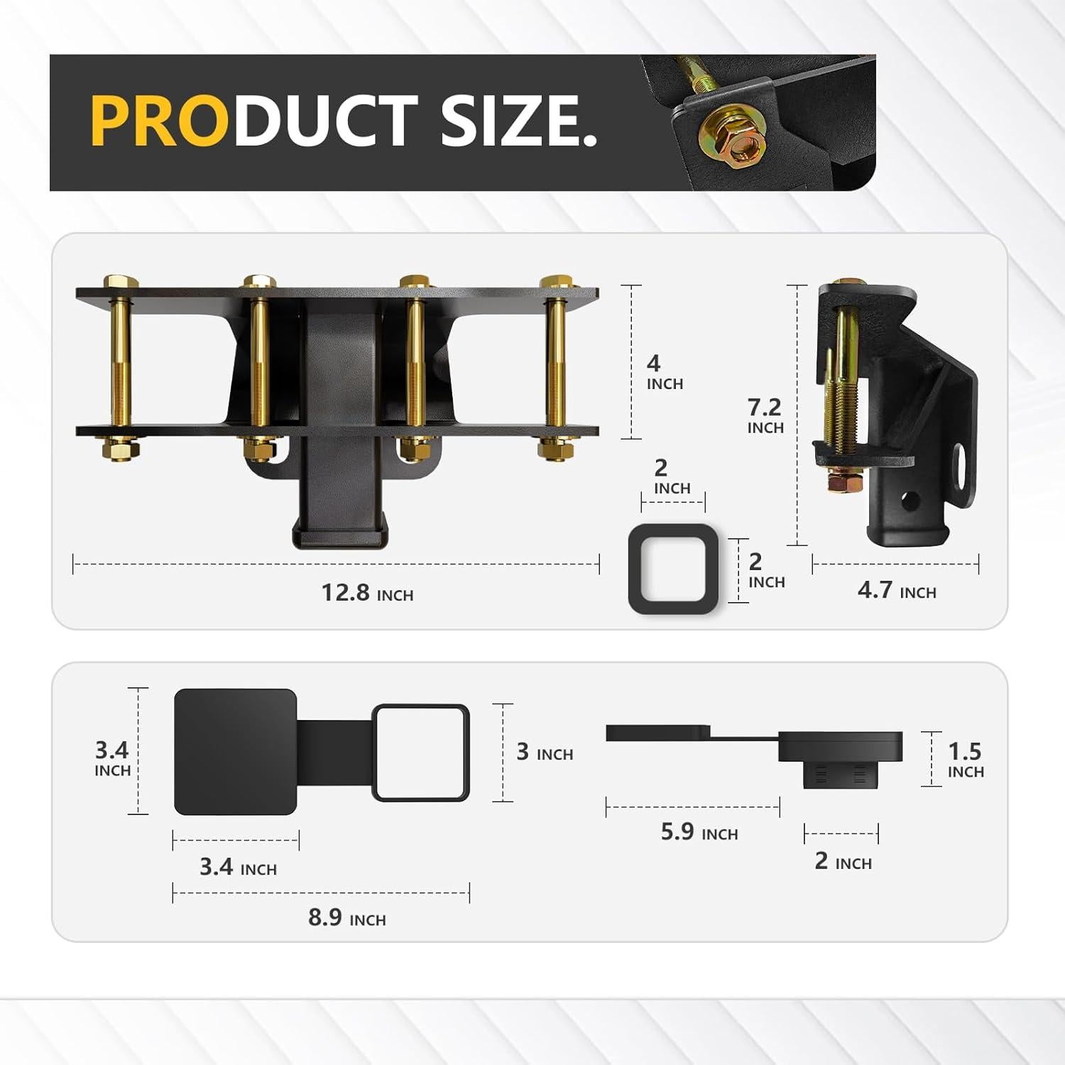Kit de Remolque YZONA para Jeep Wrangler JK 2007-2018 con Enganche