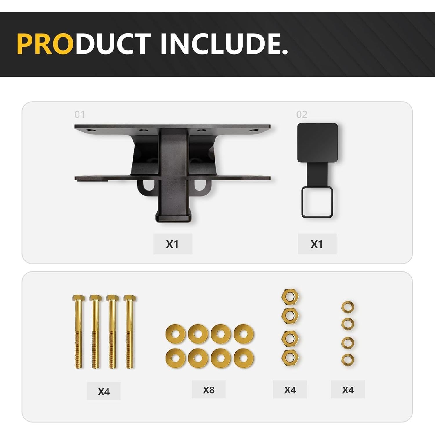 Kit de Remolque YZONA para Jeep Wrangler JK 2007-2018 con Enganche