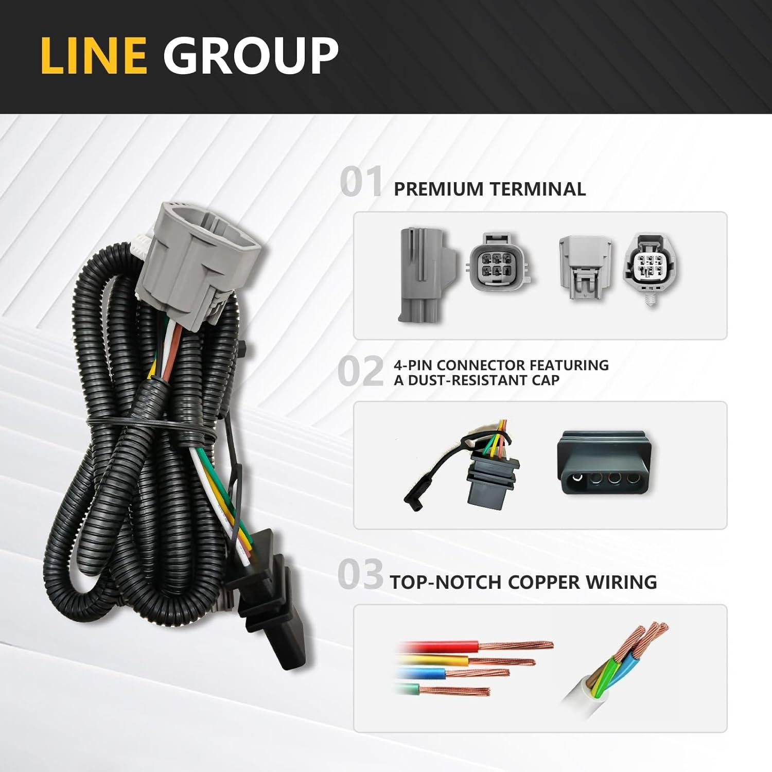 Kit de Remolque YZONA para Jeep Wrangler JK 2007-2018 con Enganche