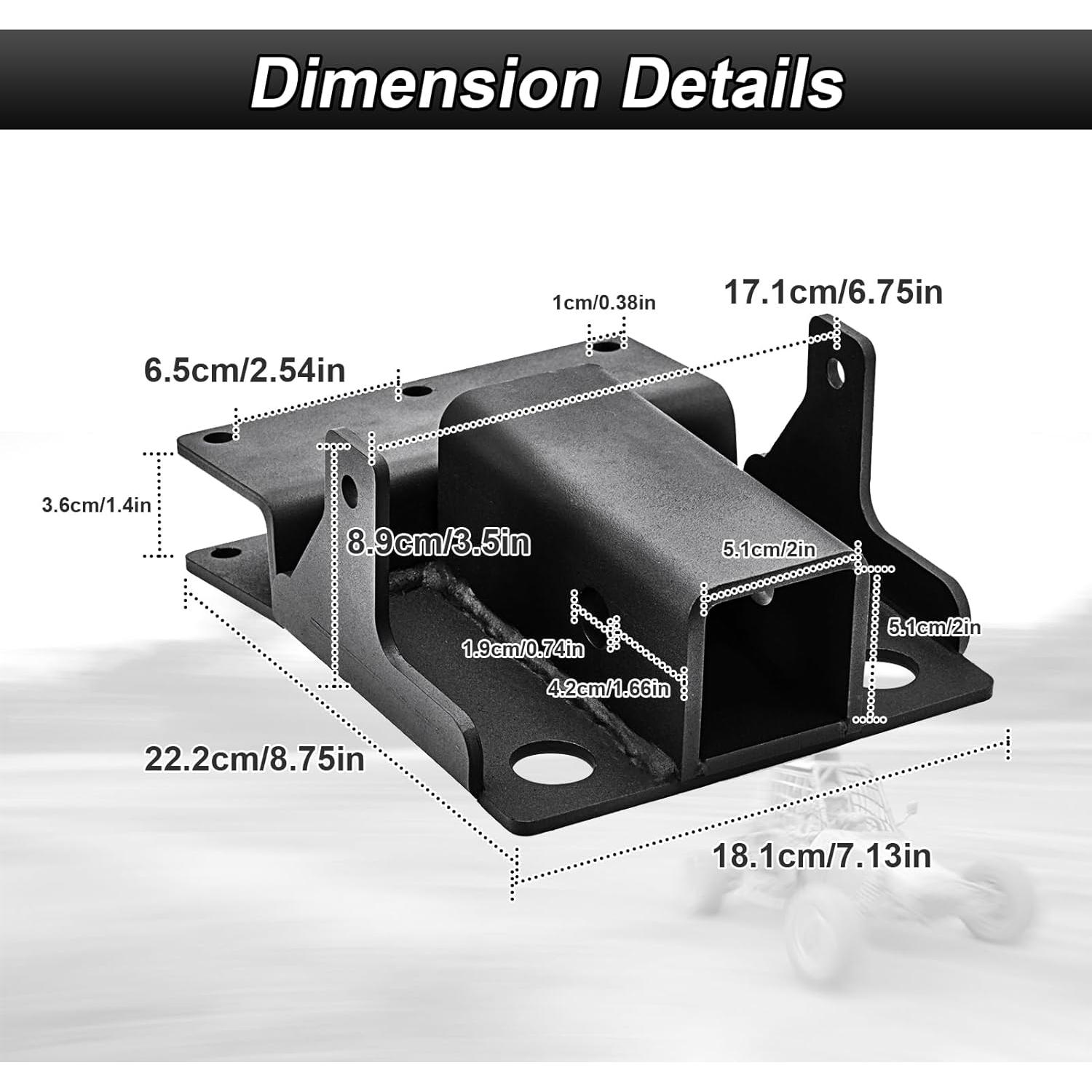 Enganche trasero de remolque ROMELACK 2" con grillete D 3/4"