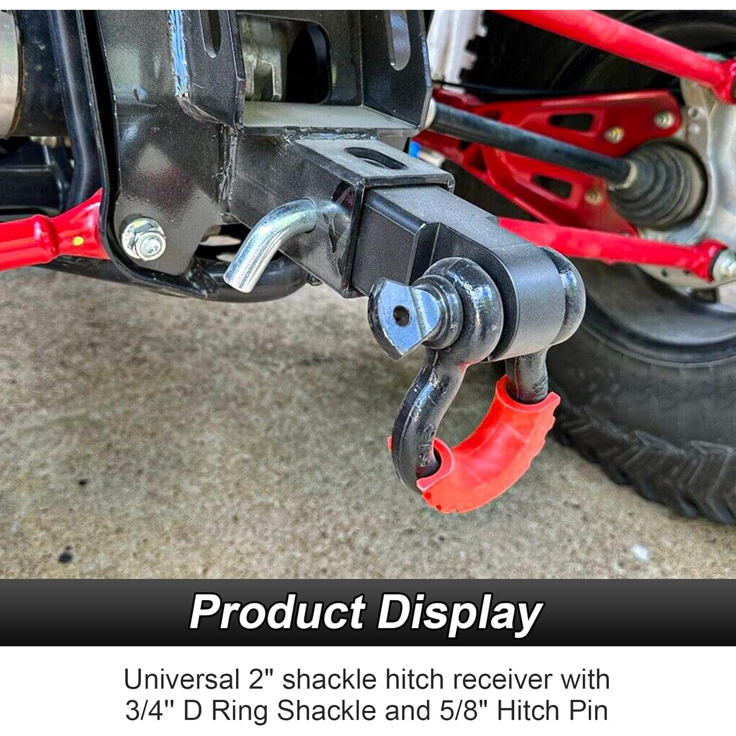 Enganche trasero de remolque ROMELACK 2" con grillete D 3/4"