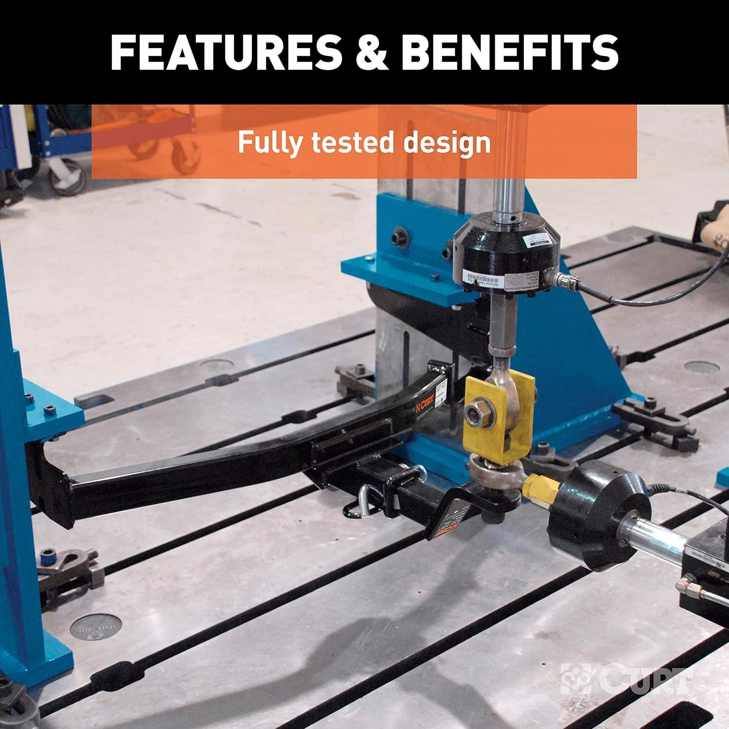 Enganche de Remolque CURT 99313 Clase 3 con Cableado 4 Pines