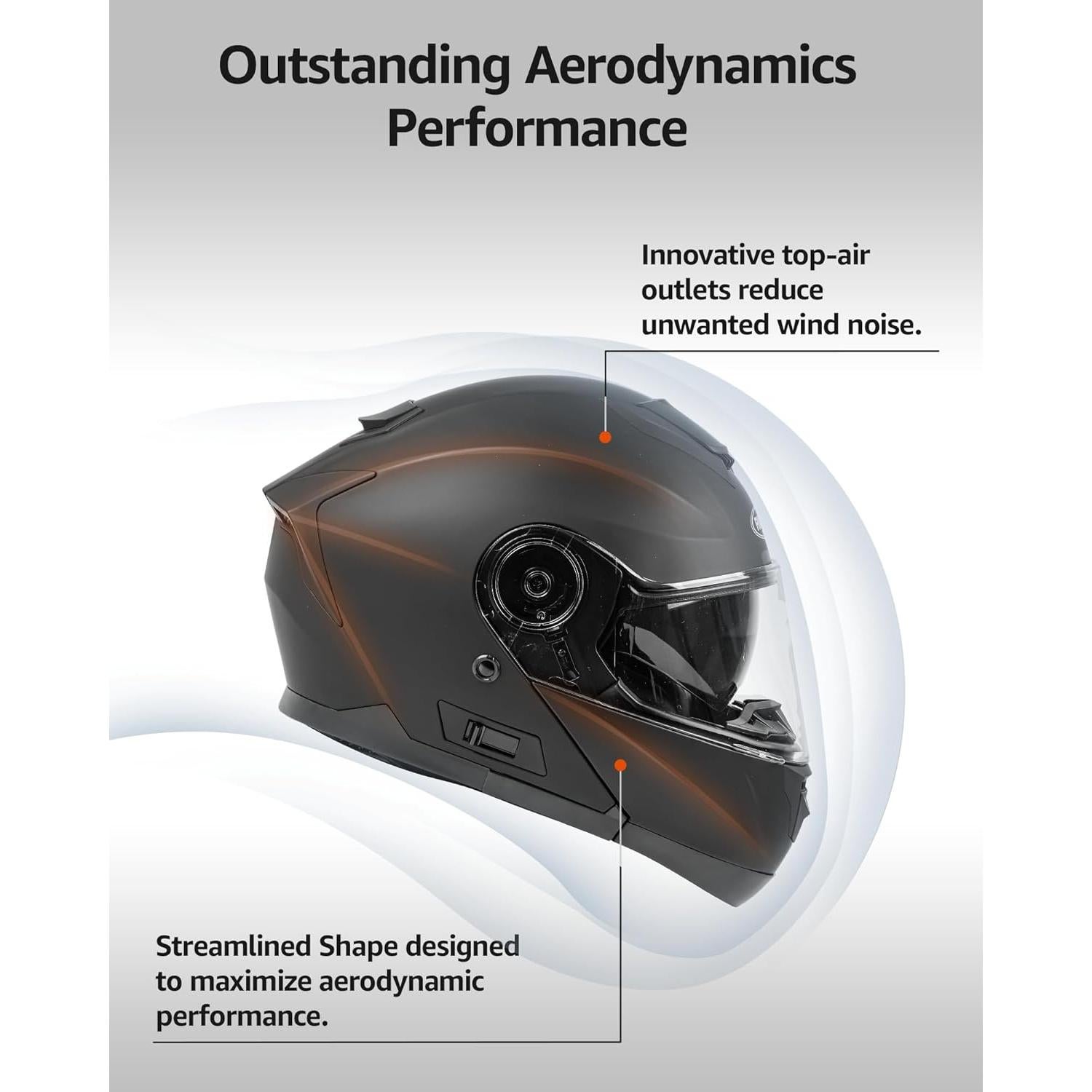 Casco Modular YEMA YM-926 para Motocicleta Doble Lente