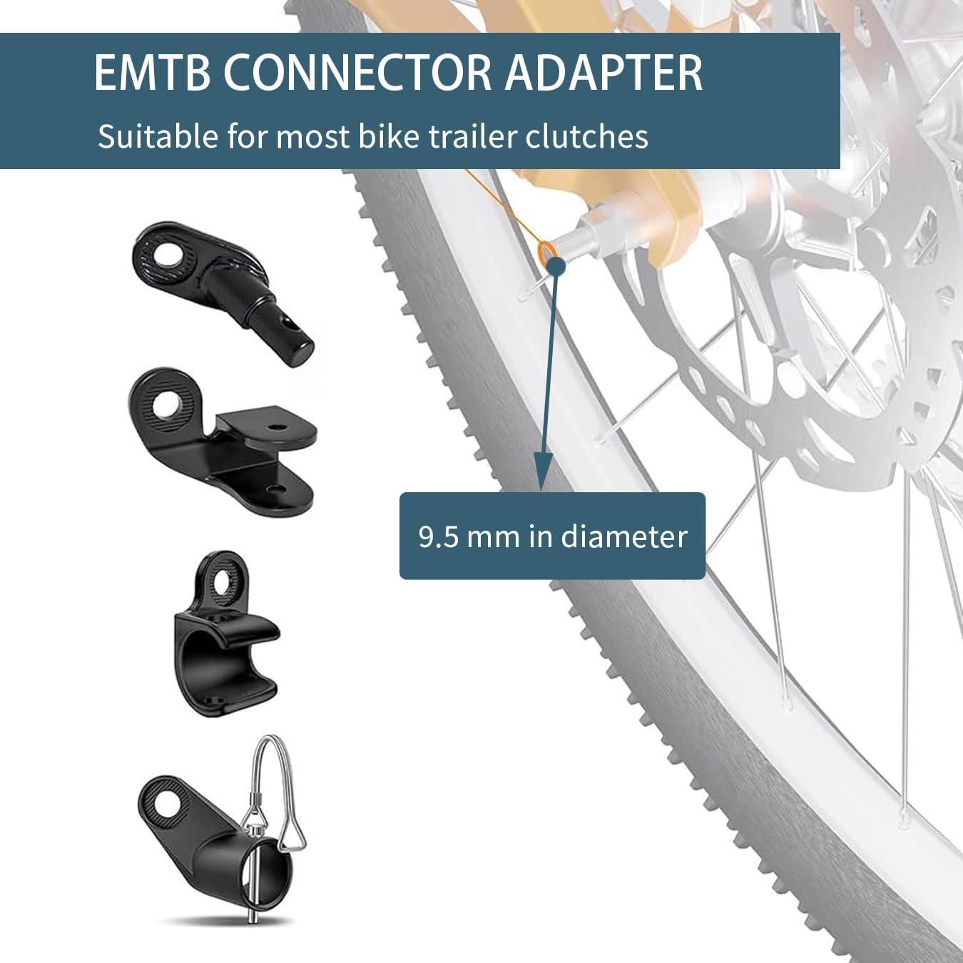 Adaptador de Eje Pasante M12 Kelingsi para Remolque de Bicicleta