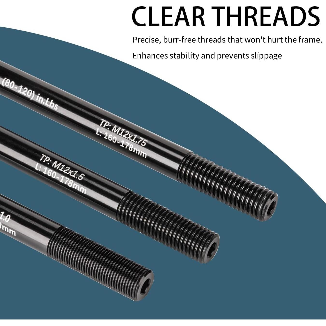 Adaptador de Eje Pasante M12 Kelingsi para Remolque de Bicicleta