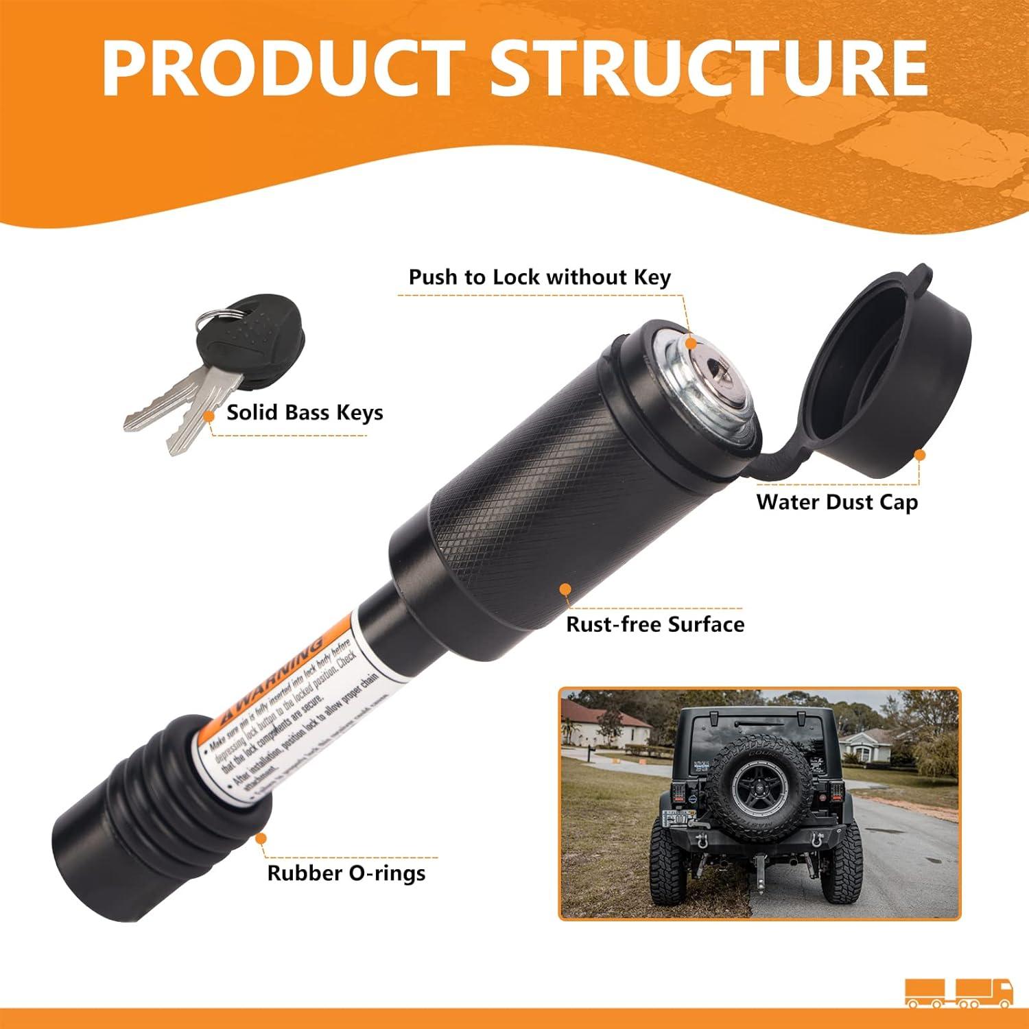 Candado de Enganche META Hardware 5/8" con Anillos O Antivibración