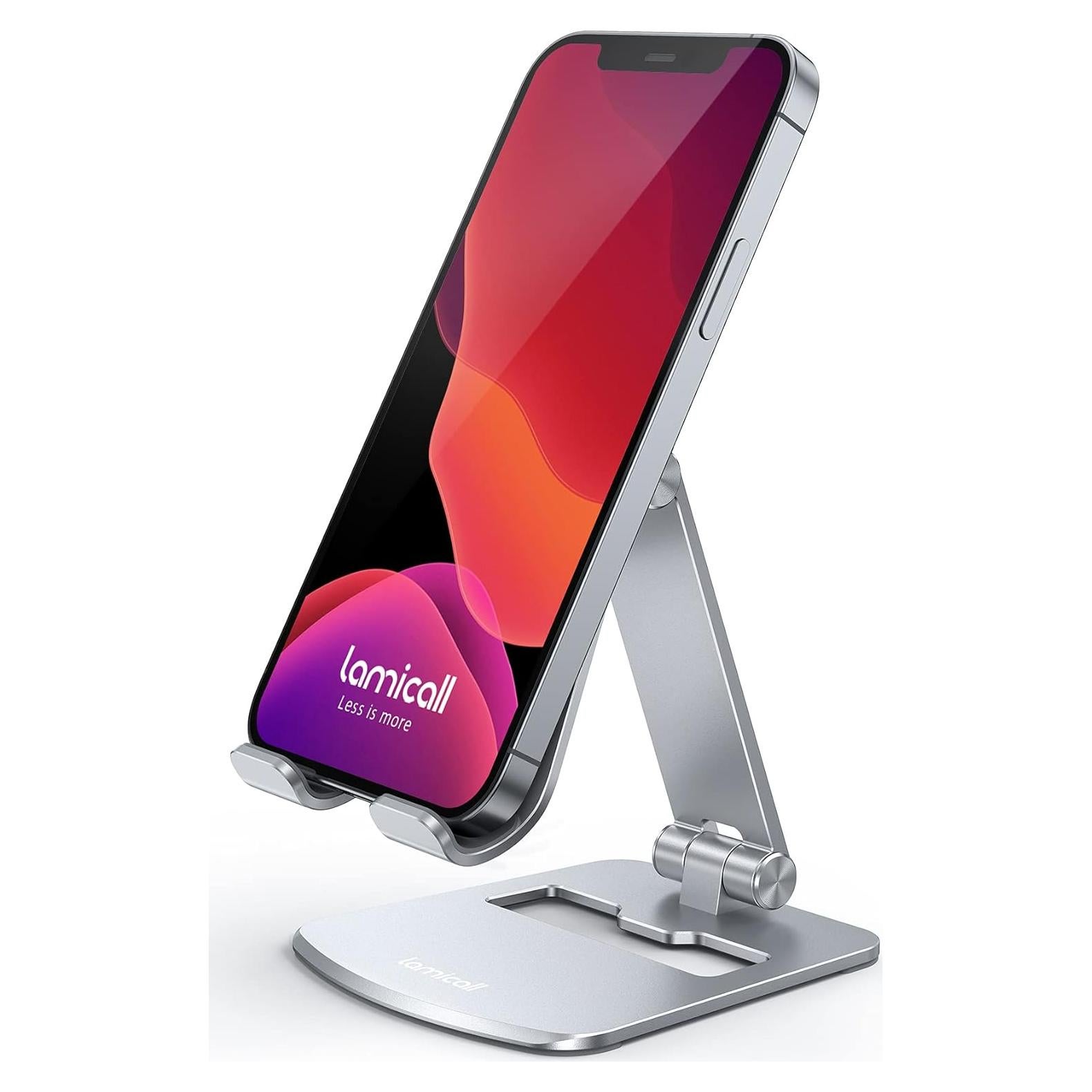 Soporte de Teléfono Lamicall DP11-EU-S Aluminio Plata Ajustable