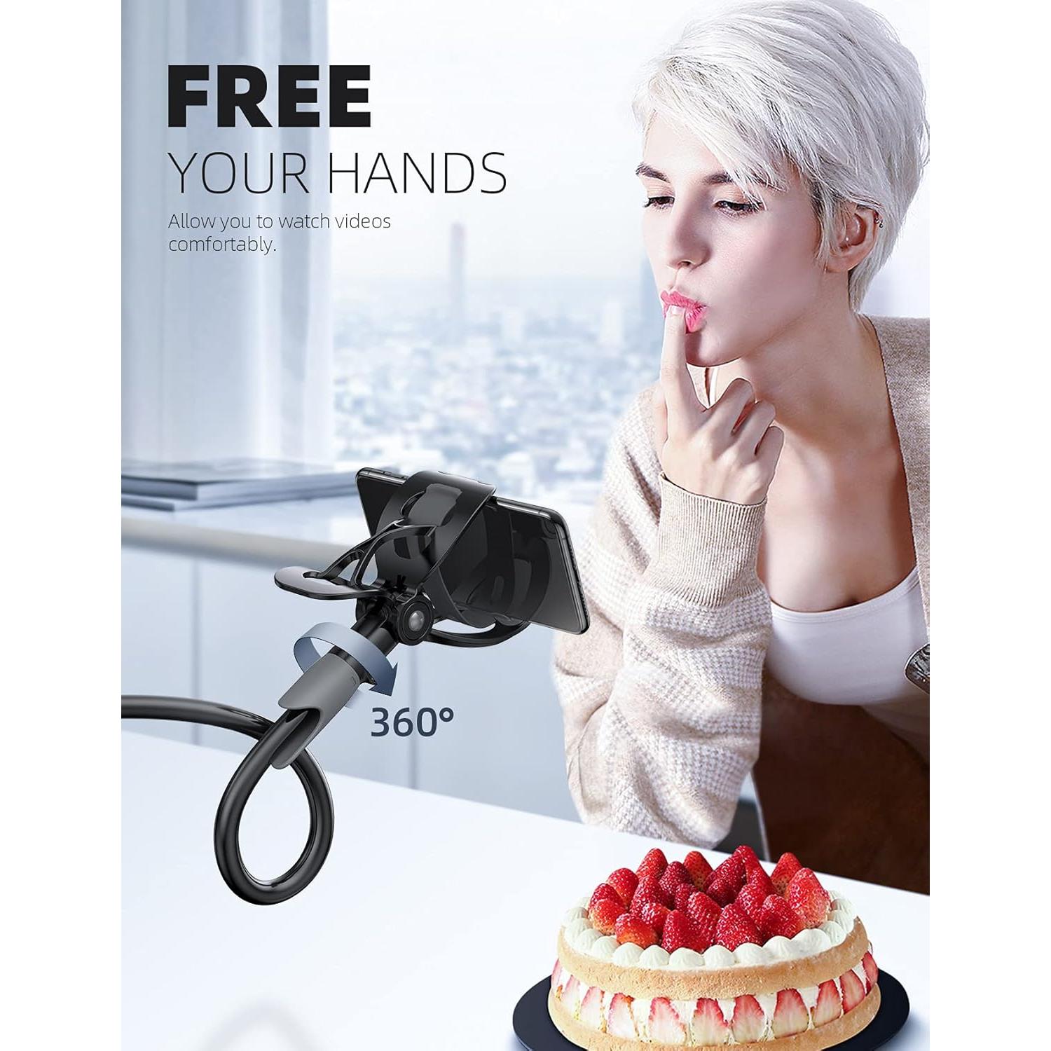 Soporte para Teléfono Lamicall con Brazo Flexible y Madera