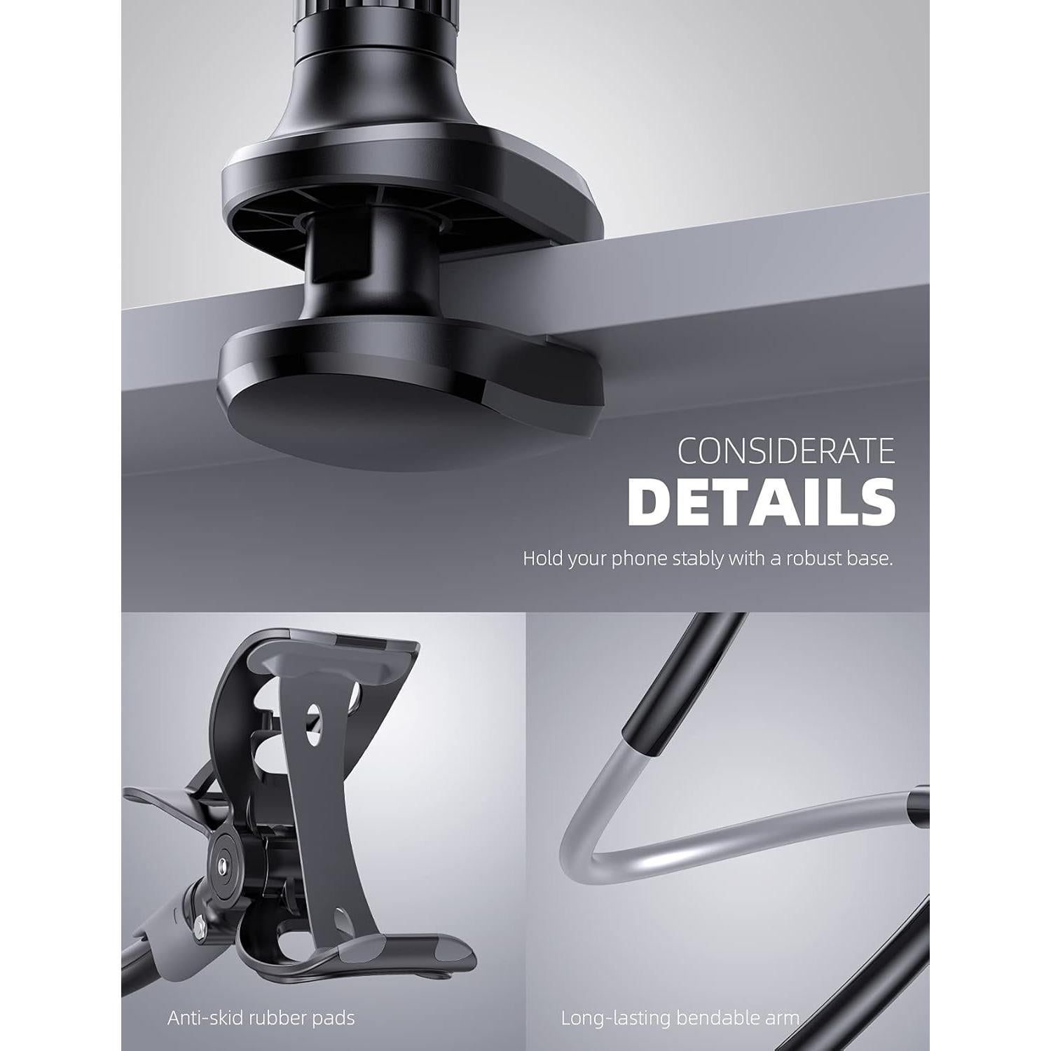 Soporte para Teléfono Lamicall con Brazo Flexible y Madera