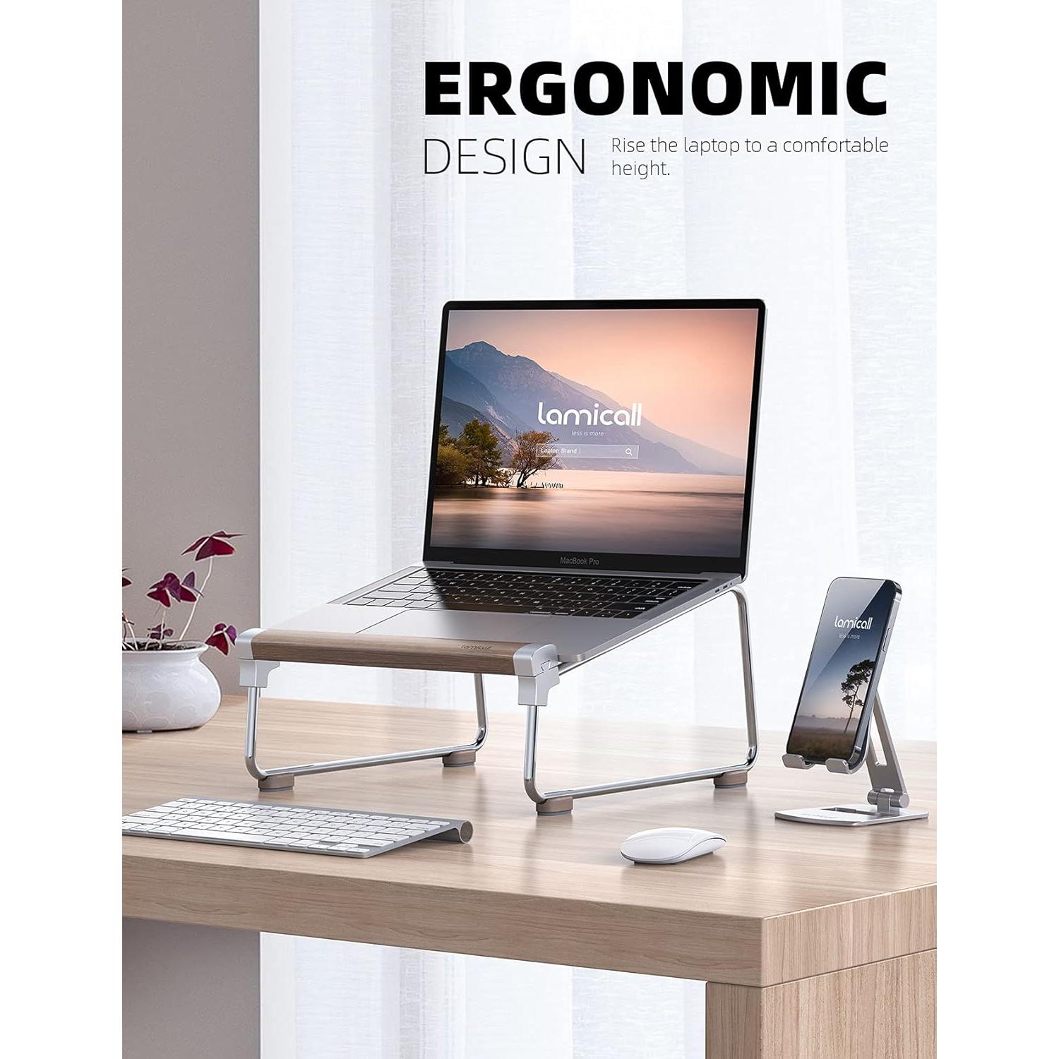 Soporte para Teléfono Lamicall con Brazo Flexible y Madera