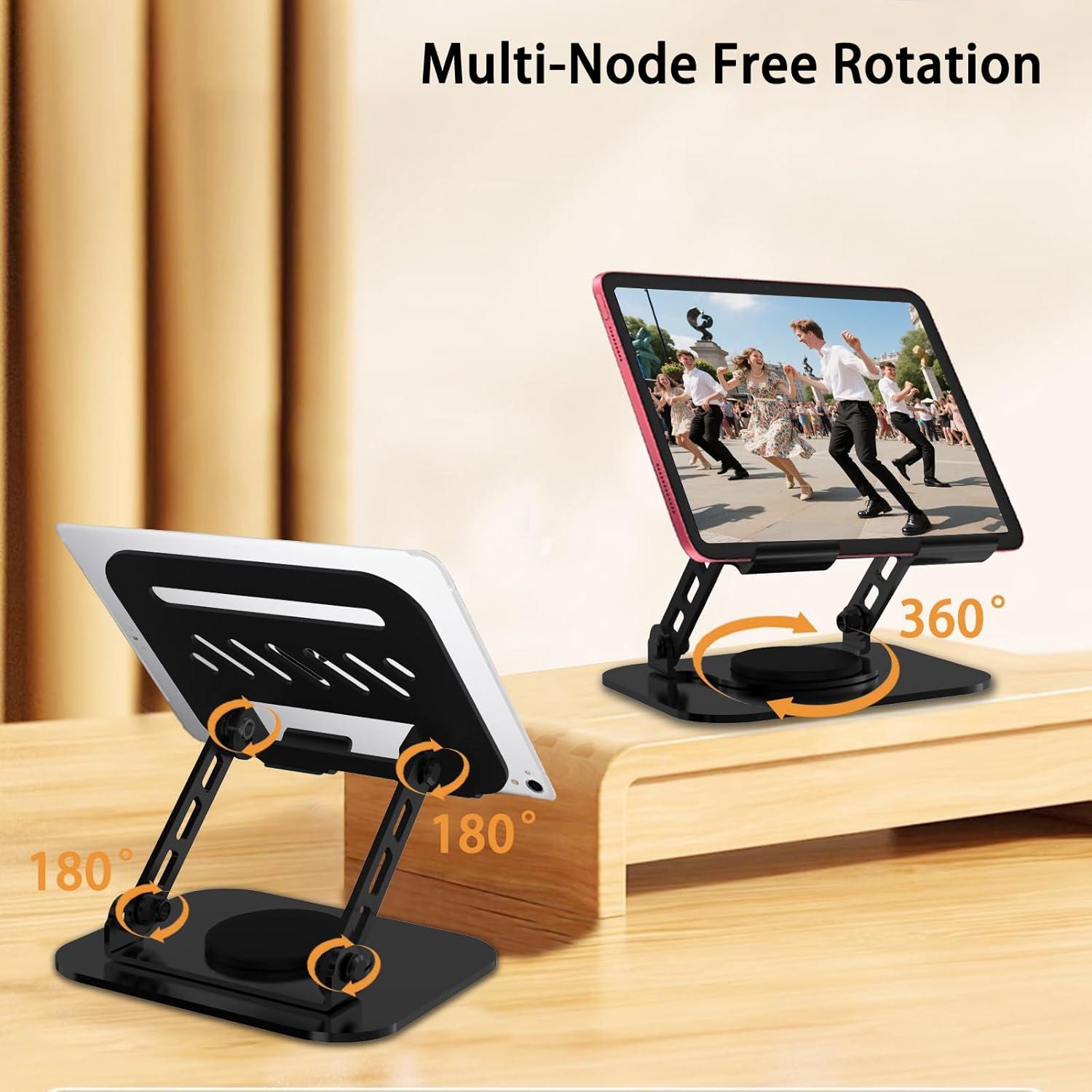 Soporte para Tablet TAPMEI TTS02 Plegable 360° Negro