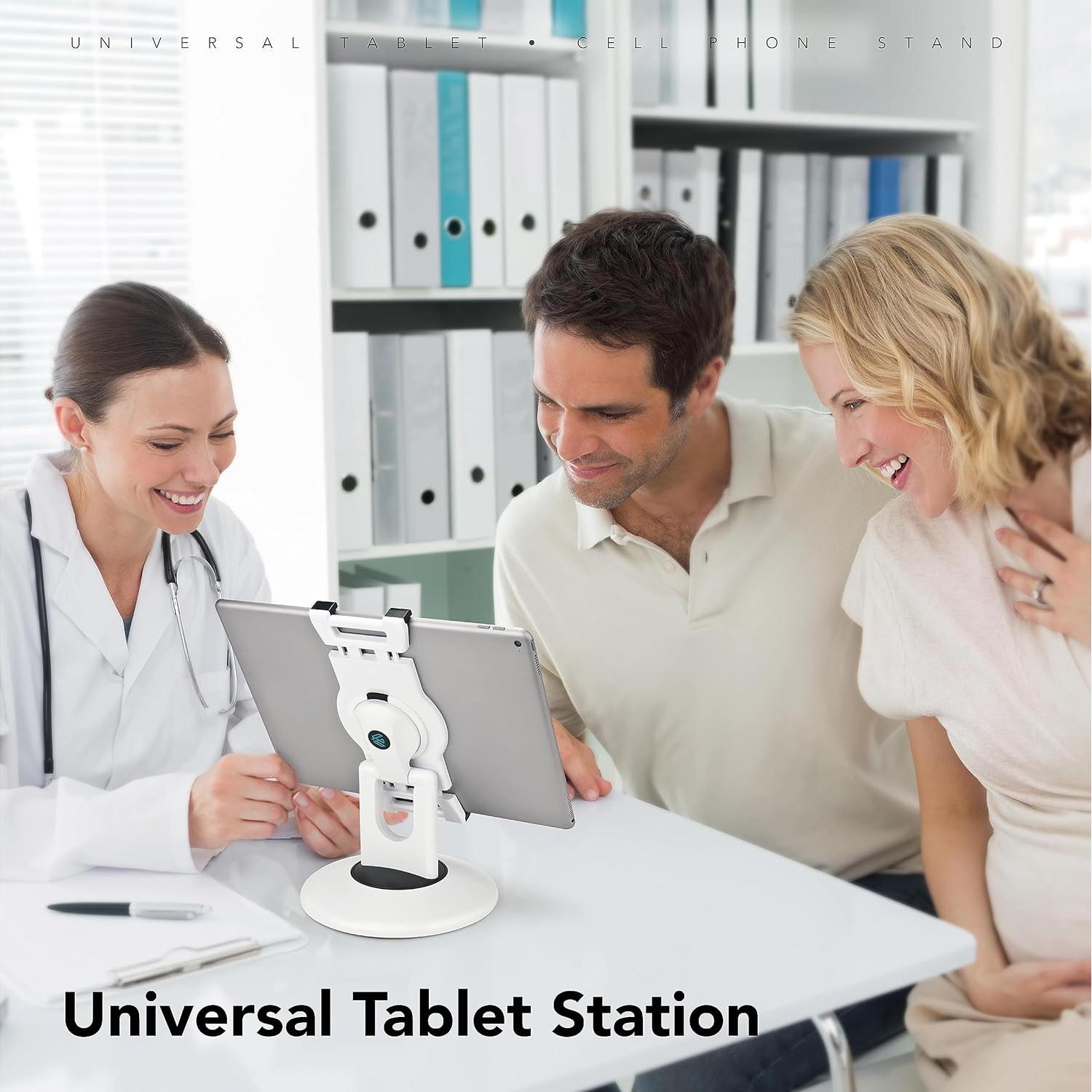 Soporte para Tabletas EHO EH-300100 Blanco 360° Ajustable