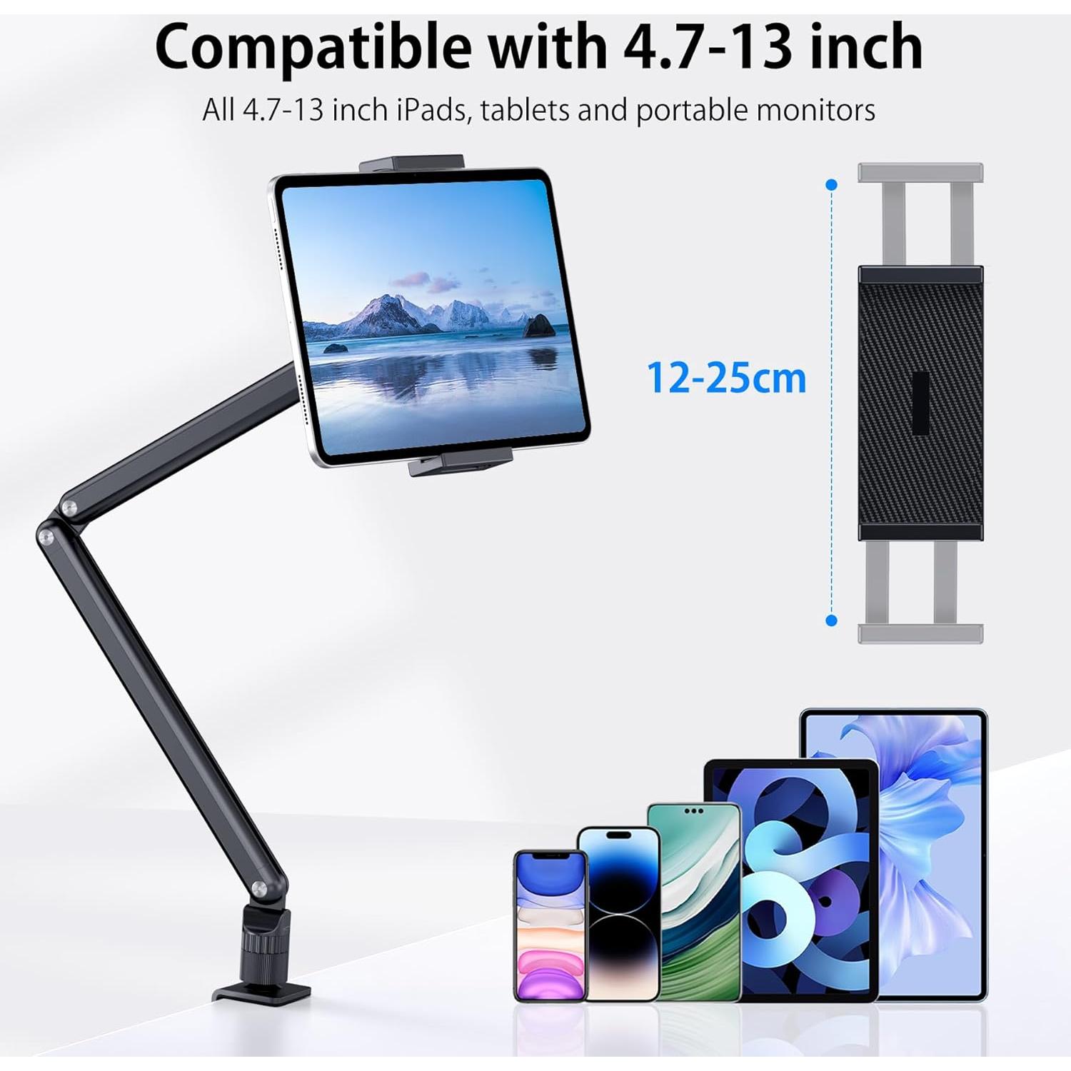 Soporte de Escritorio para Tablet CreaDream 360° Aluminio 4.7-13"