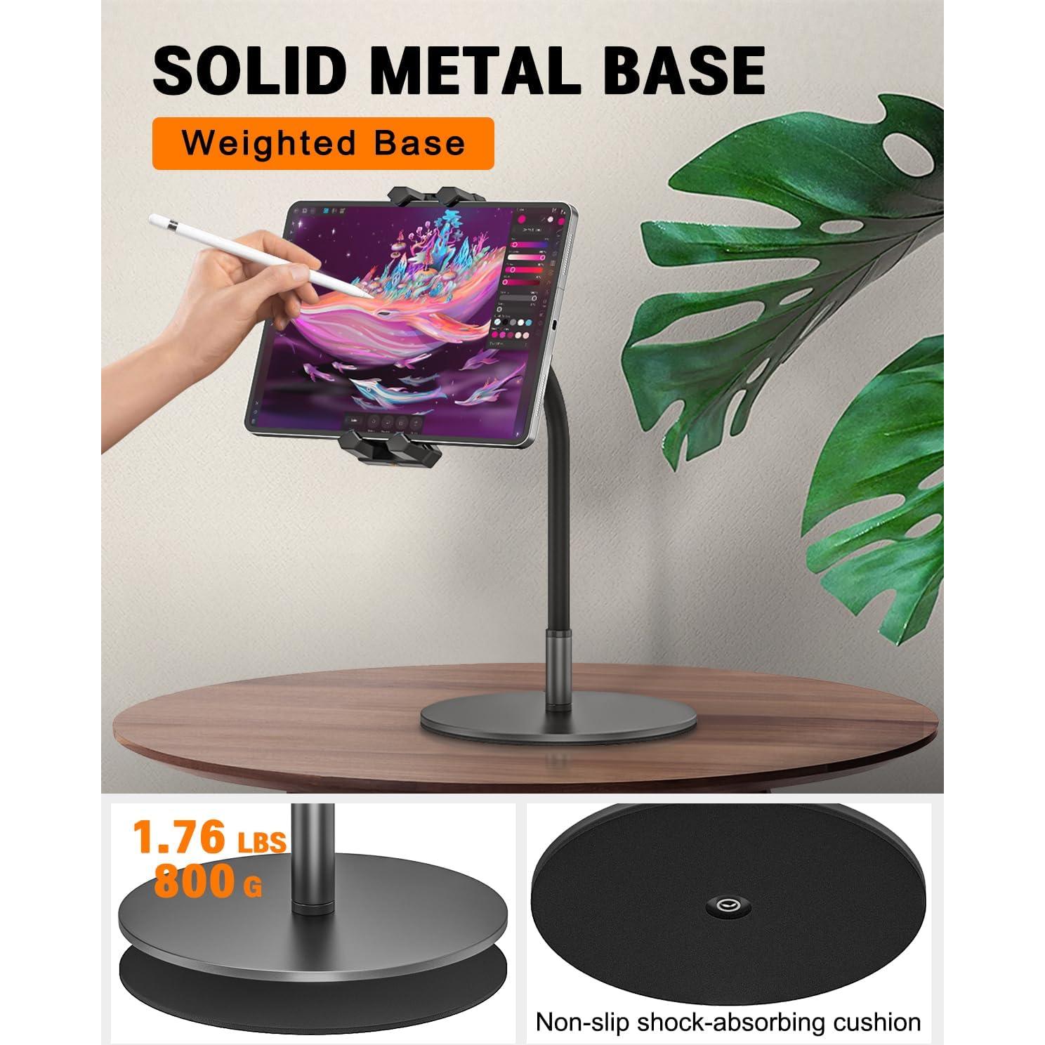 Soporte Ajustable para Tablet JUBOR con Cuello de Cisne 360°