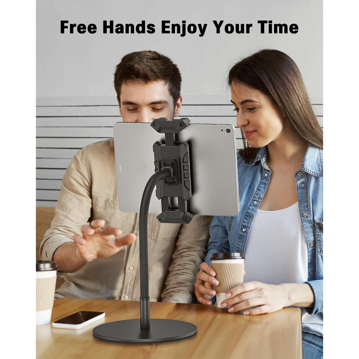 Soporte Ajustable para Tablet JUBOR con Cuello de Cisne 360°