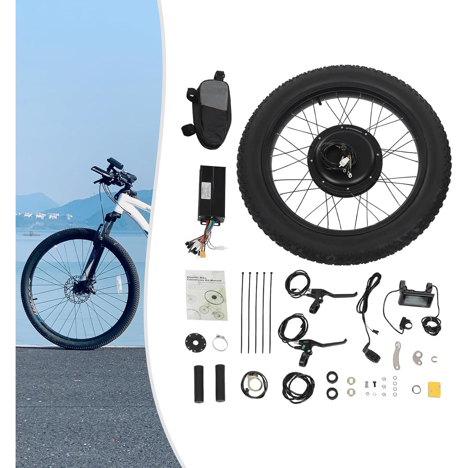 Kit de Conversión de Bicicleta Eléctrica DUIBAII 1500W 24"