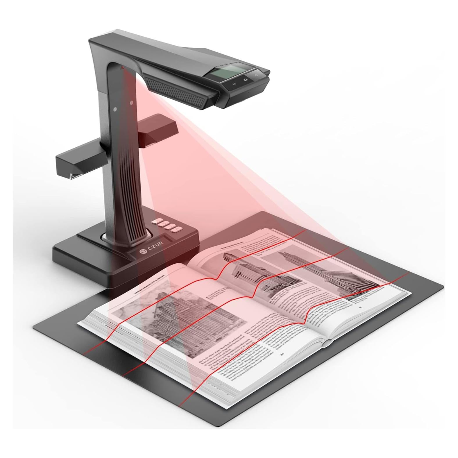Escáner de Libros CZUR ET24 Pro A3 24MP HDMI OCR 180+ Idiomas