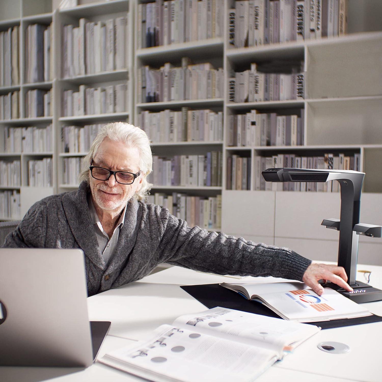 Escáner de Libros CZUR ET24 Pro A3 24MP HDMI OCR 180+ Idiomas