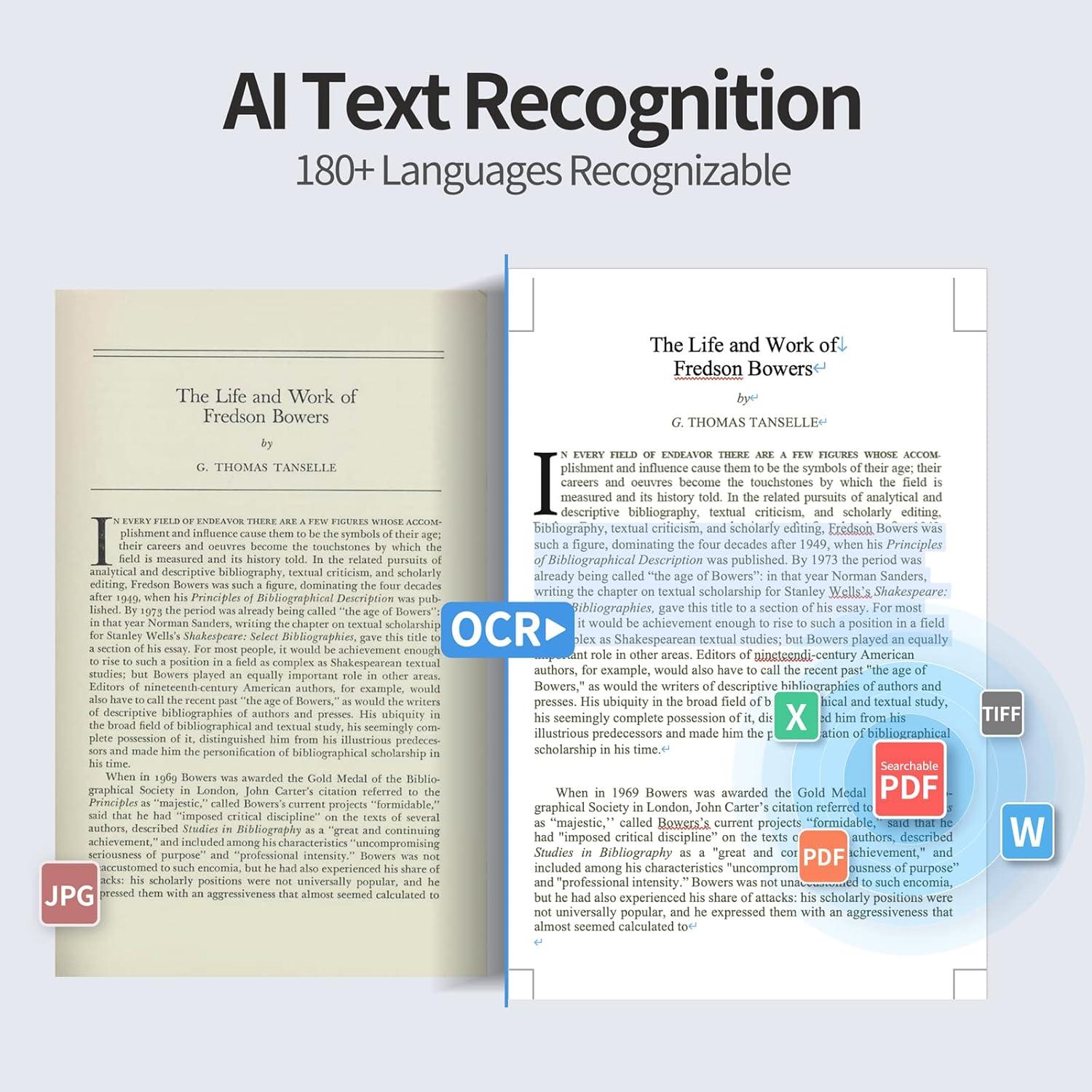 Escáner de Libros CZUR Aura Pro A3/A4 Plegable y Portátil