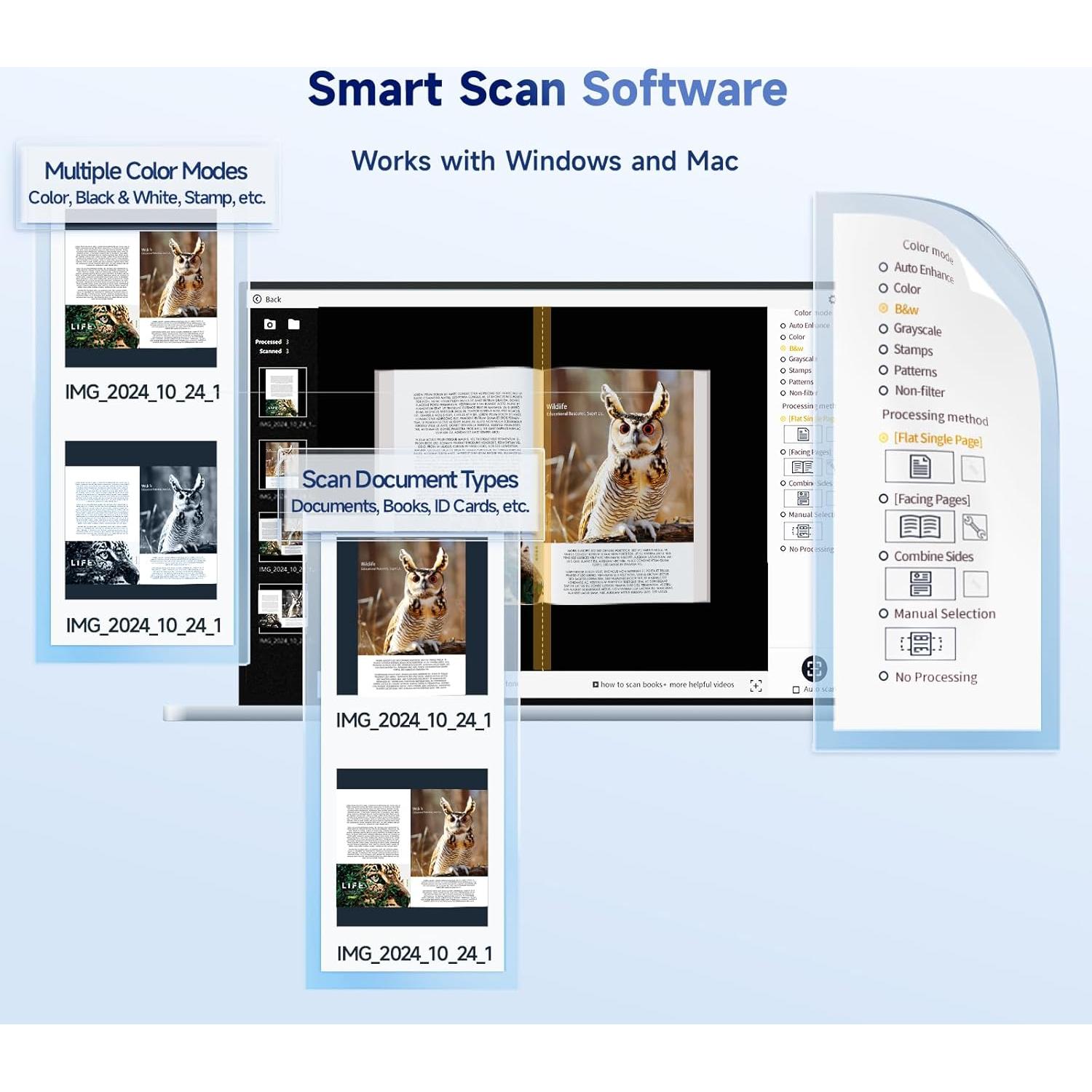 Escáner de Documentos Portátil CZUR Shine Ultra A3 USB