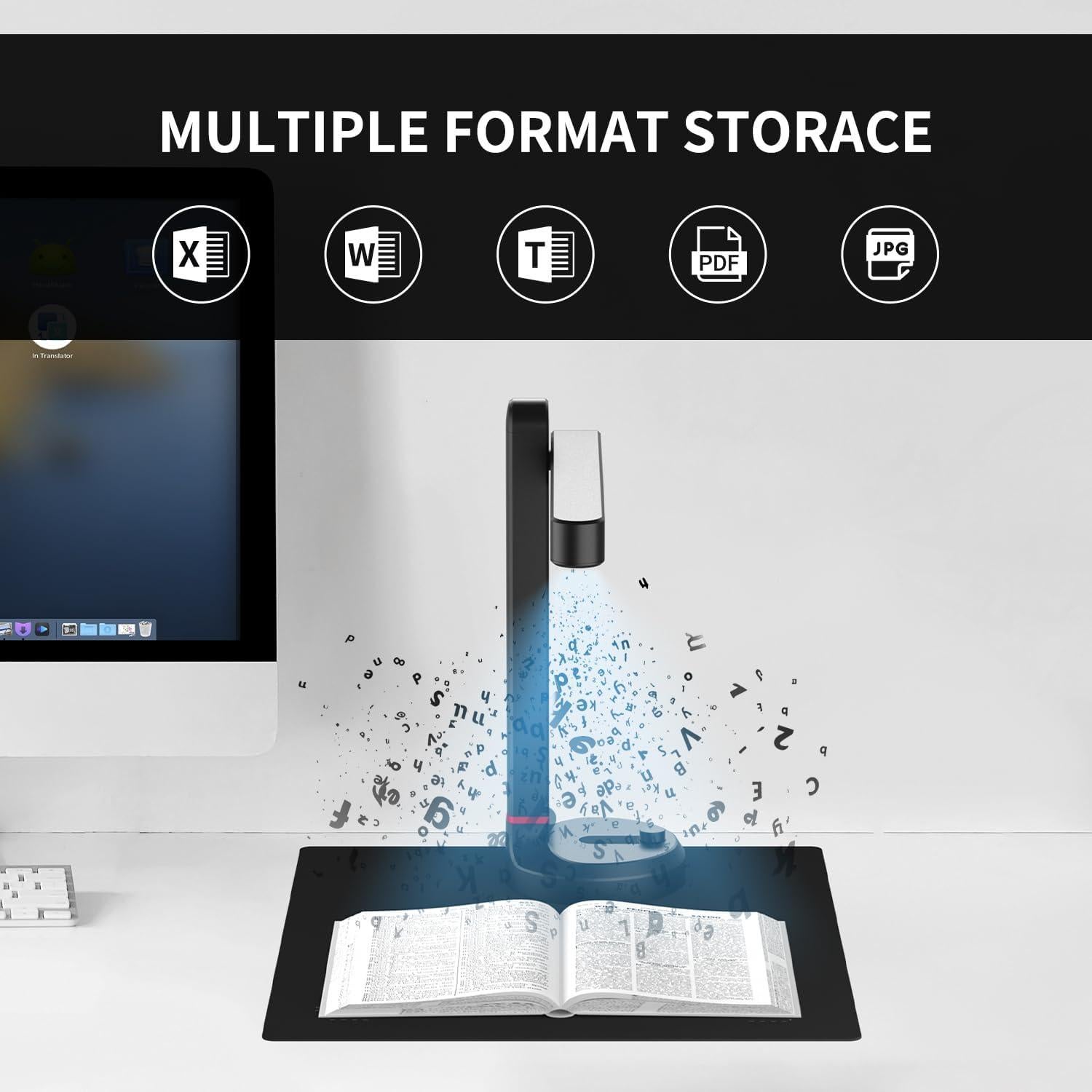 Escáner de Documentos NetumScan 13MP Plegable A4 USB