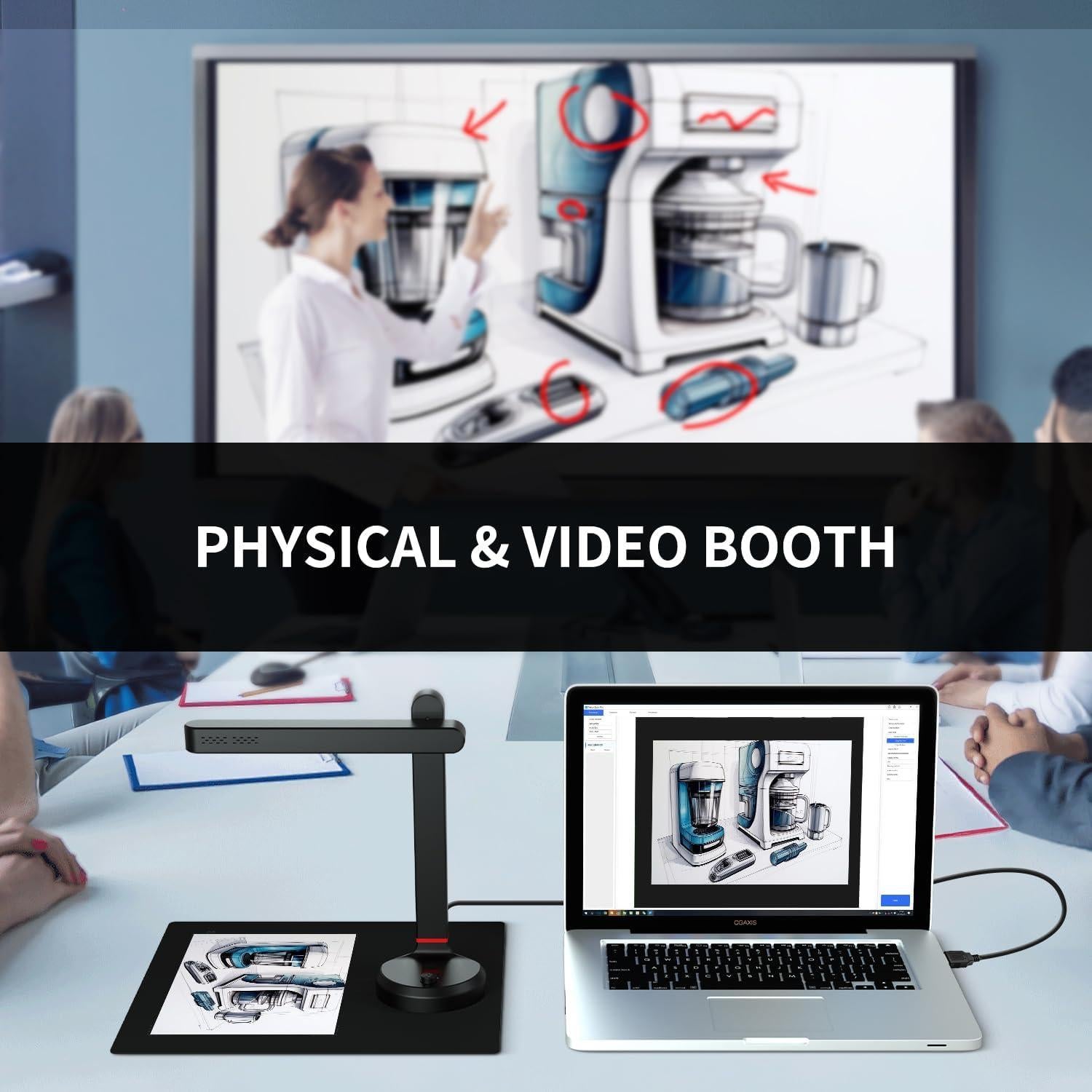 Escáner de Documentos NetumScan 13MP Plegable A4 USB