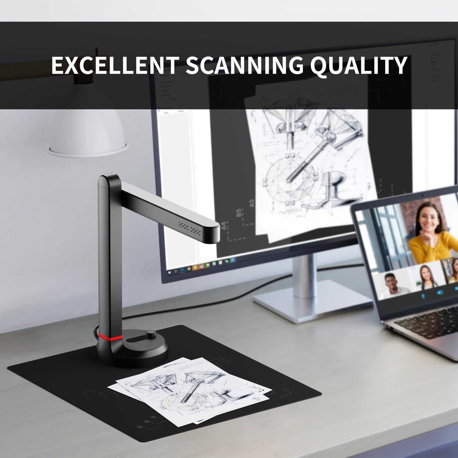 Escáner de Documentos NetumScan 13MP Plegable A4 USB