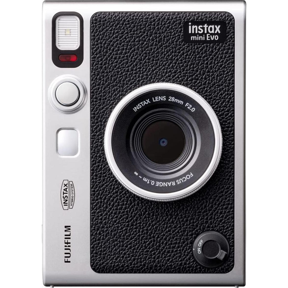 Cámara Instantánea Híbrida Fujifilm Instax Mini EVO Negra + 20 Hojas