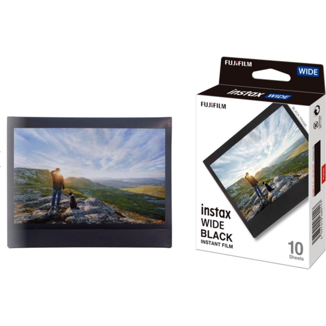 Película Fujifilm Instax Wide Negra - 10 Exposiciones