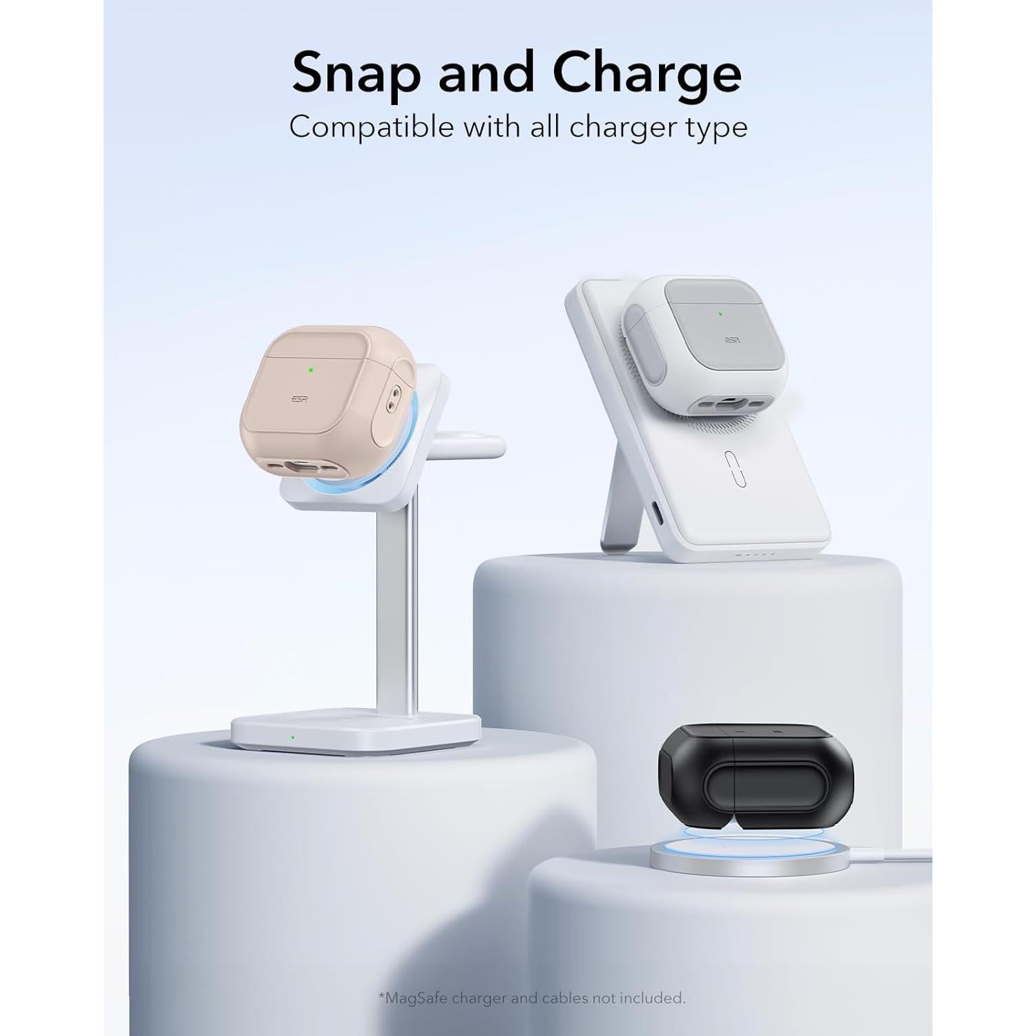 Funda ESR para AirPods 4ta Generación USB-C Titanio Desértico