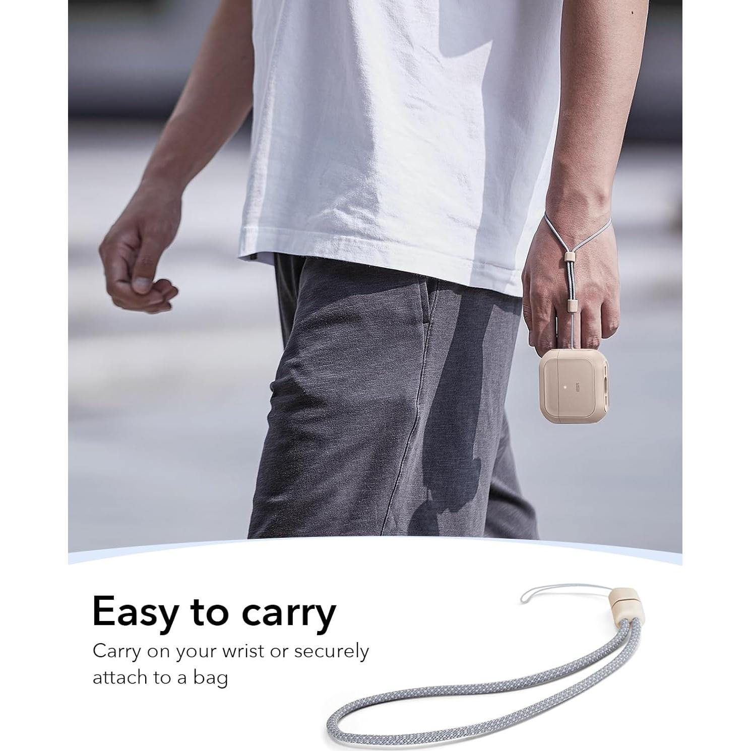 Funda ESR para AirPods 4ta Generación USB-C Titanio Desértico