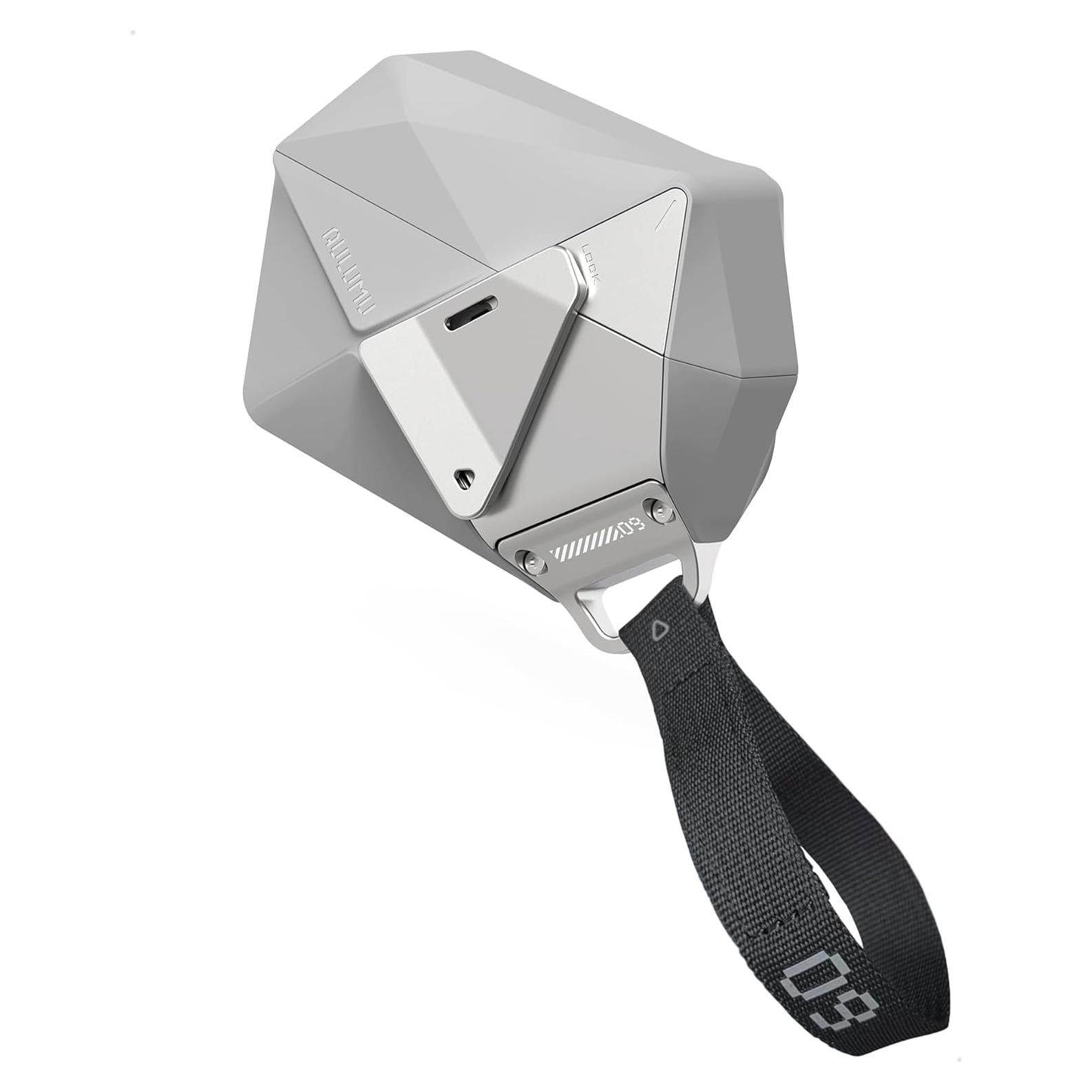 Funda Geométrica Aulumu A09 para AirPods Pro - Gris