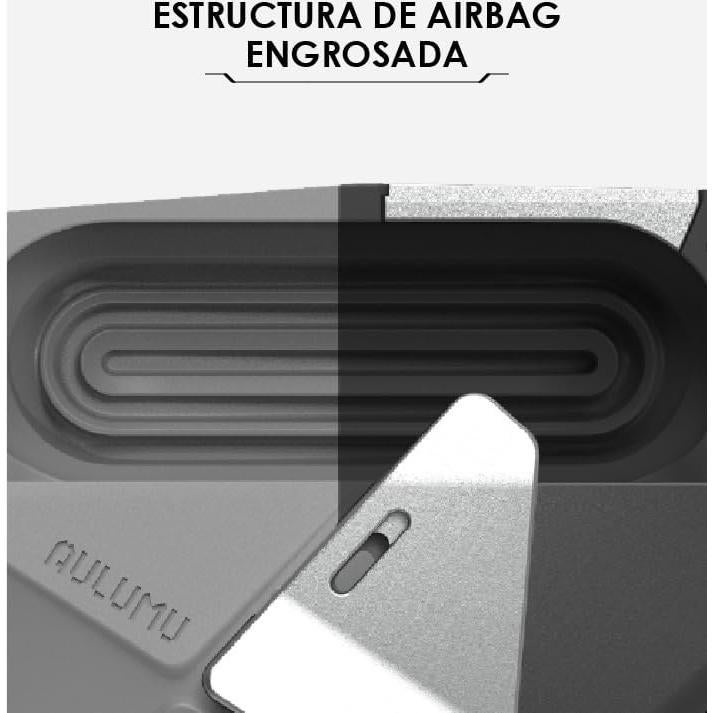 Funda Geométrica Aulumu A09 para AirPods Pro - Gris