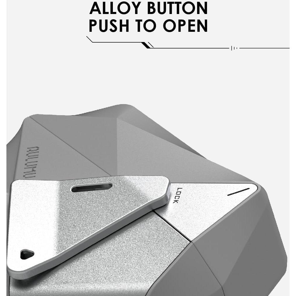 Funda Geométrica Aulumu A09 para AirPods Pro - Gris