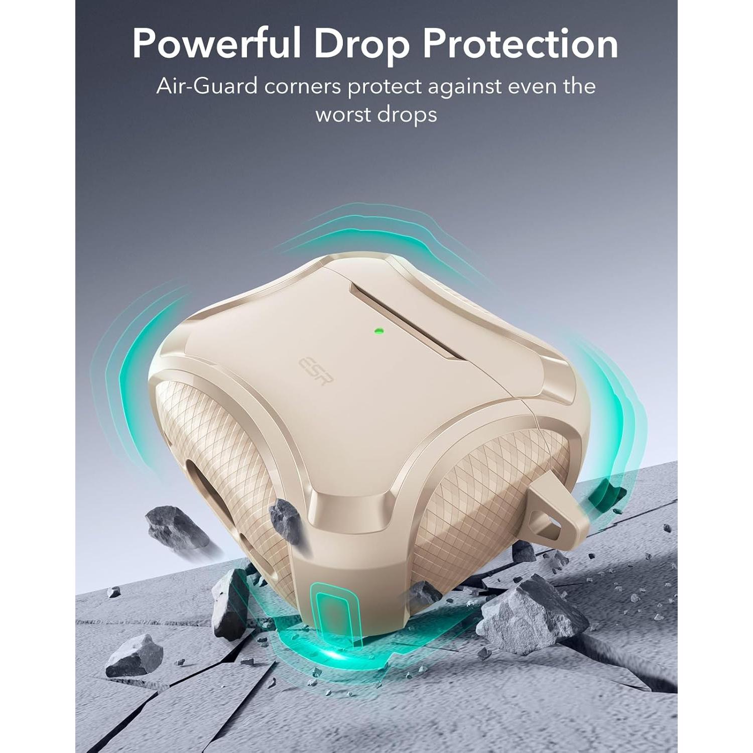 Funda ESR para AirPods 4 (2024) Titanio Desértico MagSafe