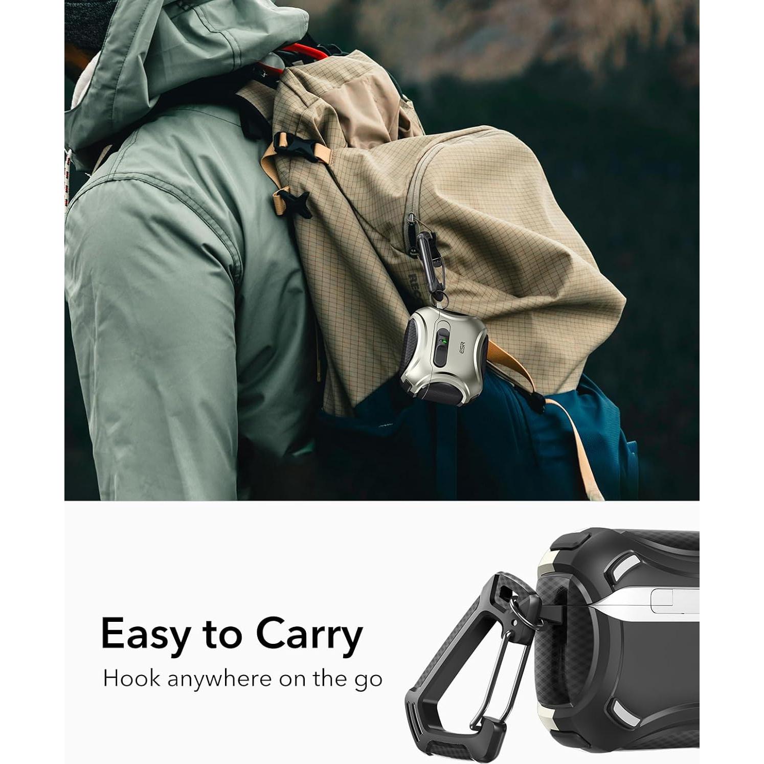 Funda Titanio ESR para AirPods 4 (2024) con MagSafe