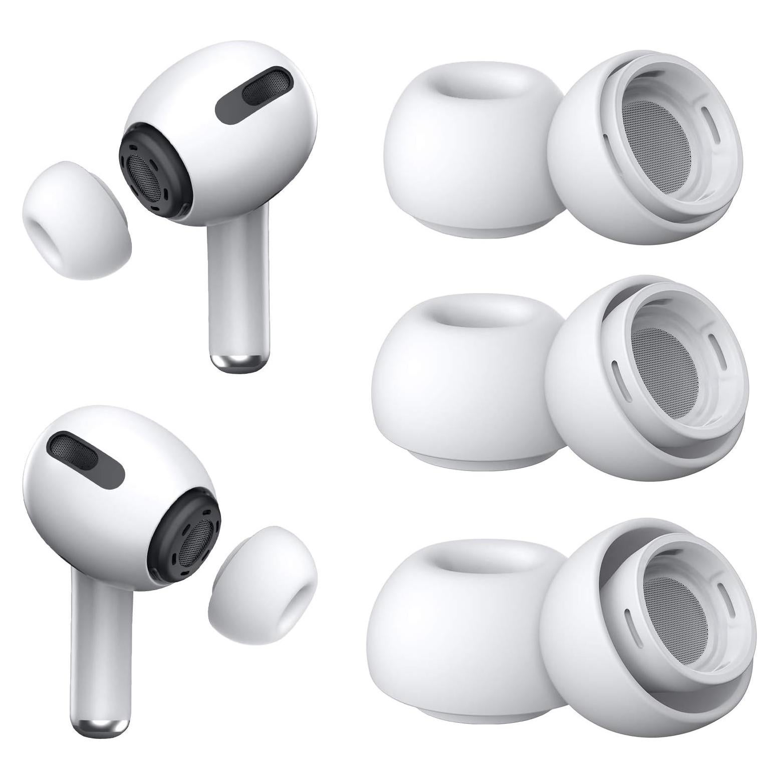 Puntas de Repuesto Silicona YUWAKAYI para AirPods Pro S/M/L
