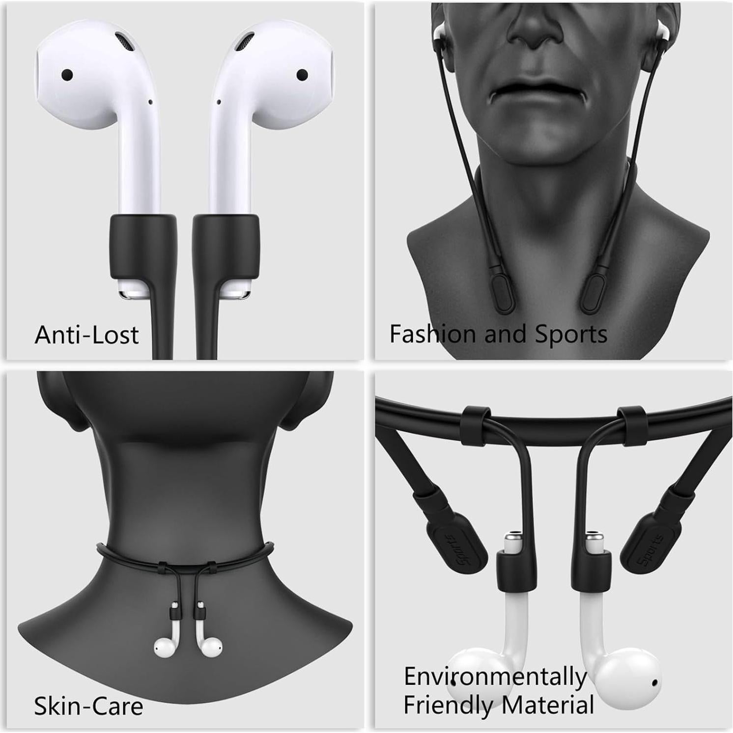 Correa Antipérdida para AirPods Pro 1/2 y AirPods 1/3/4 - HAOZOUSA