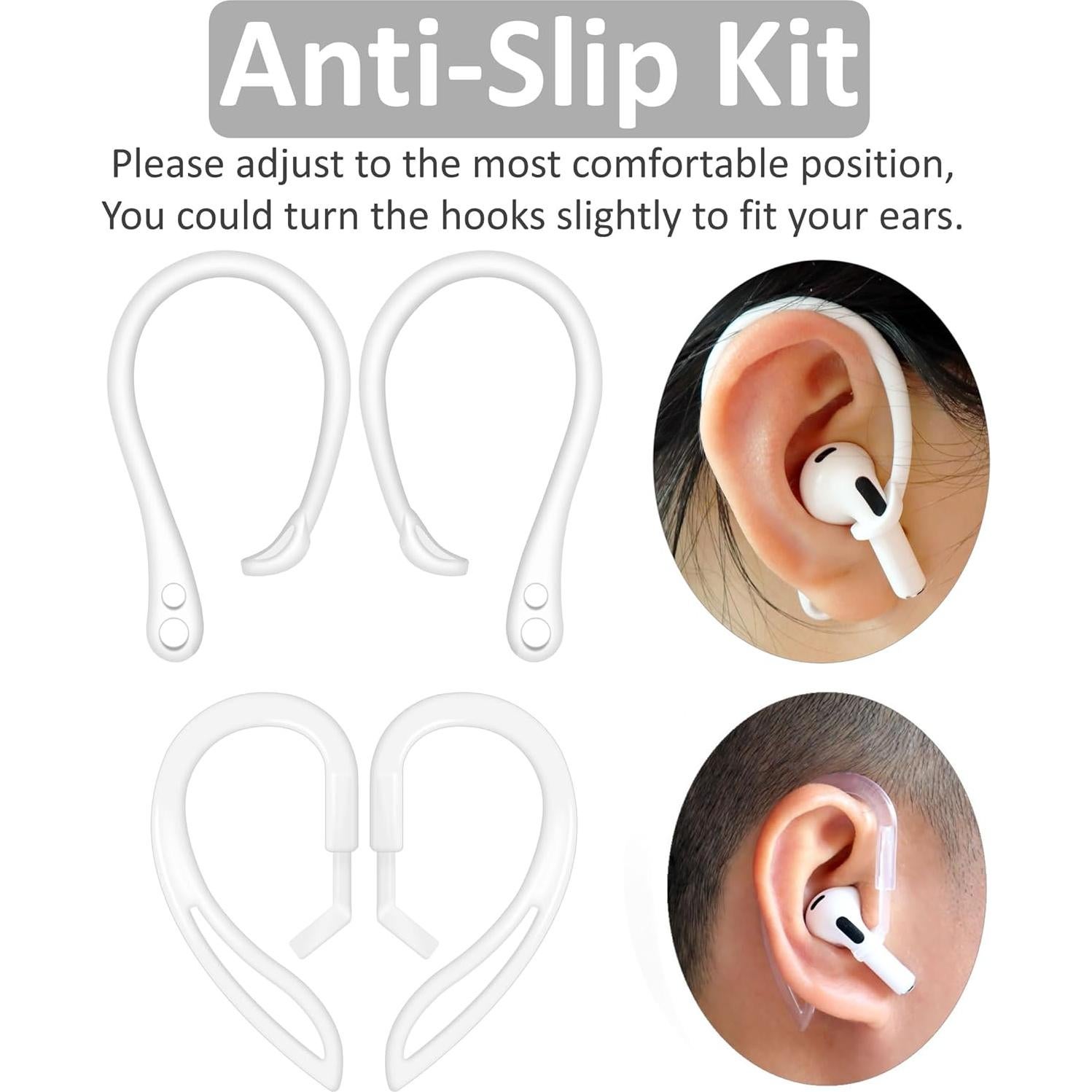 Kit Antideslizante IiEXCEL para AirPods Pro 2 - 4 Pares