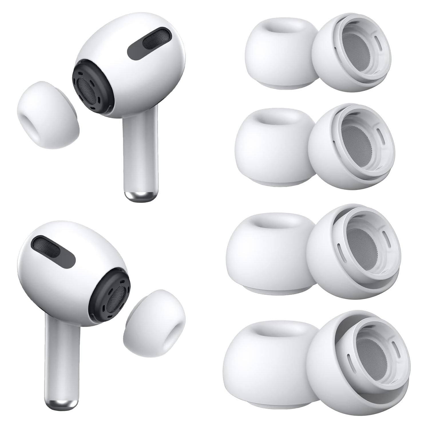 Puntas de Silicona YUWAKAYI para AirPods Pro - 4 Tamaños